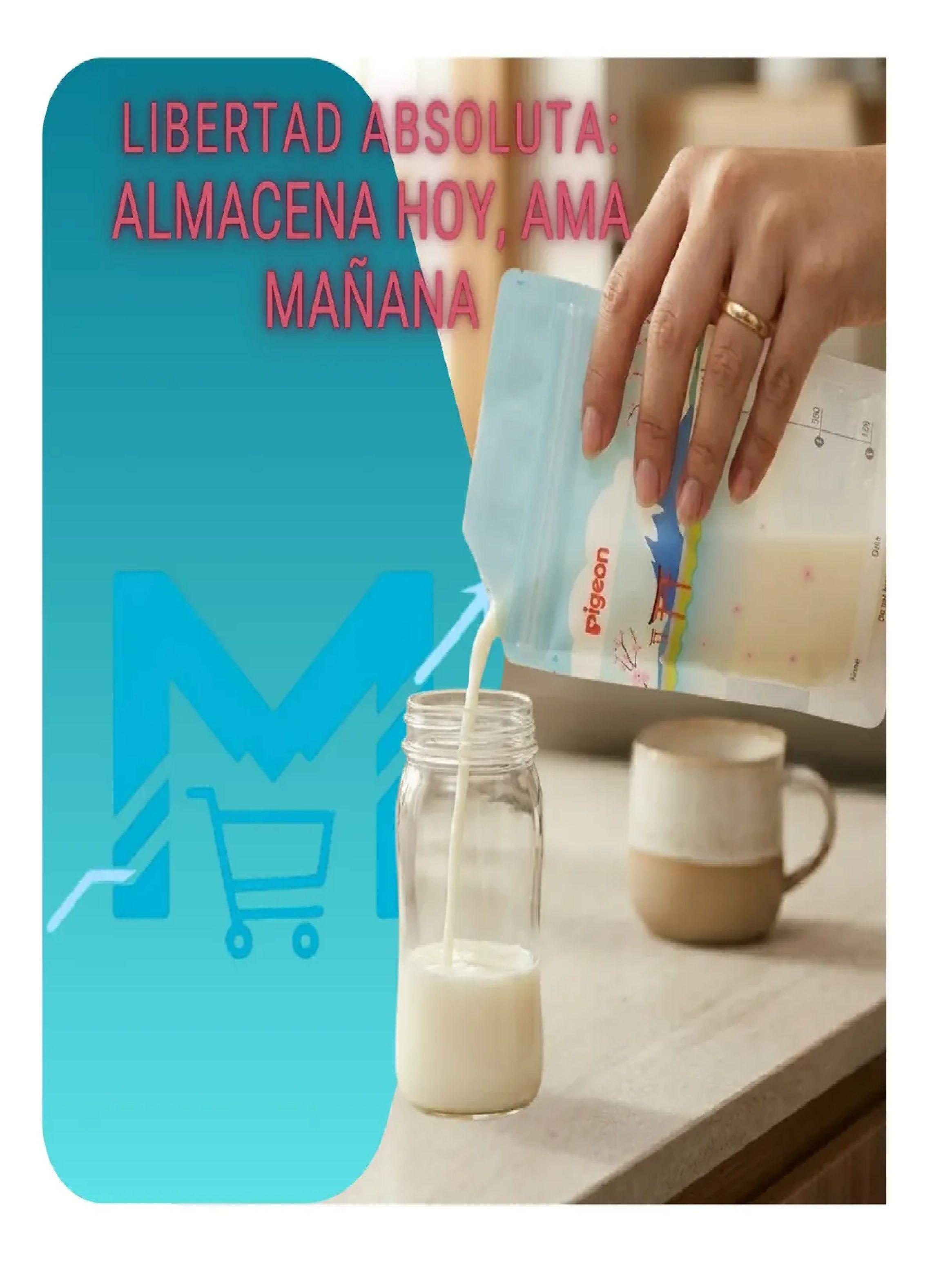 Bolsas Almacenamiento Leche Materna Pigeon 120ml 25 Unidades-3