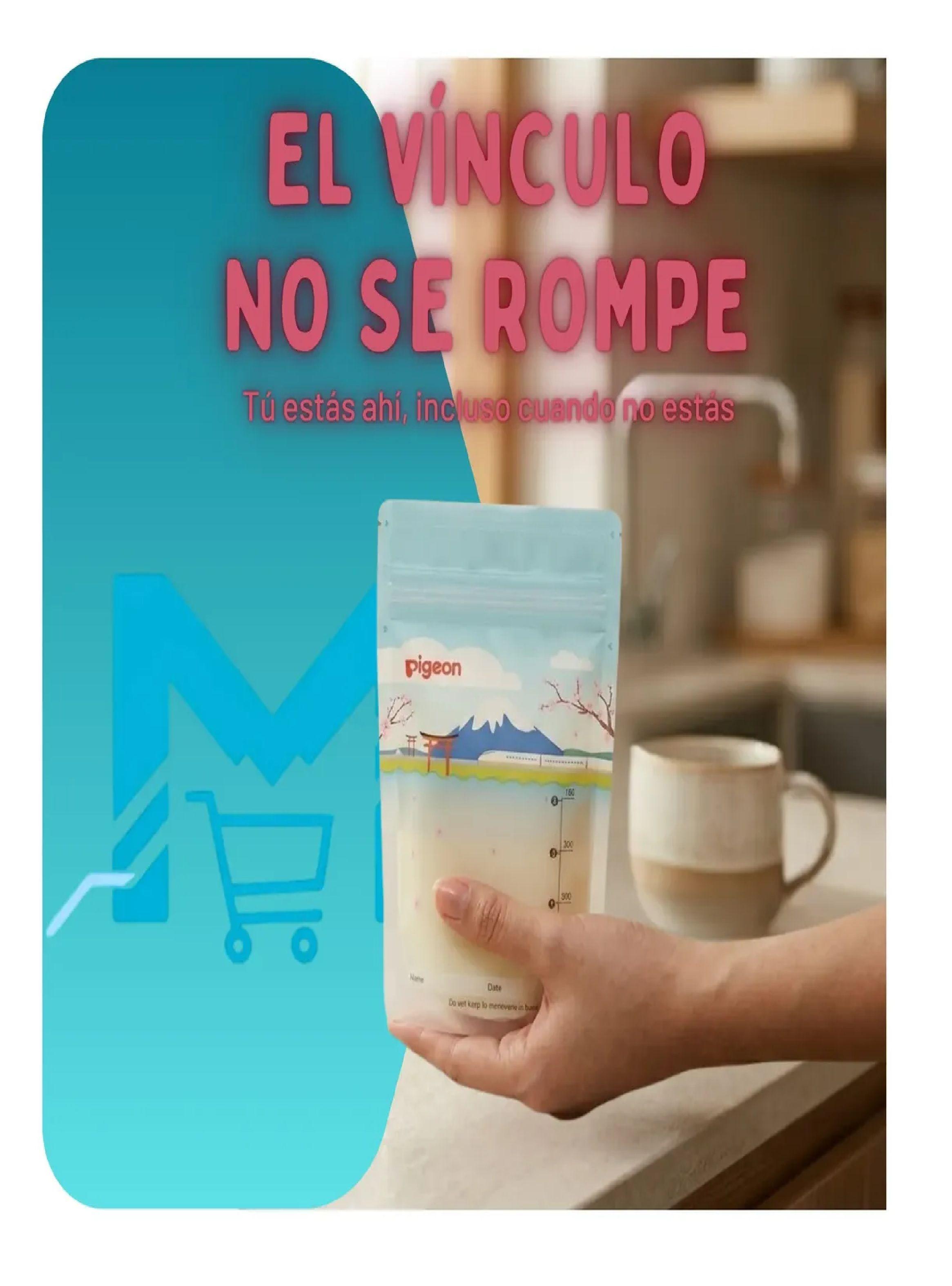 Bolsas Almacenamiento Leche Materna Pigeon 120ml 25 Unidades-4