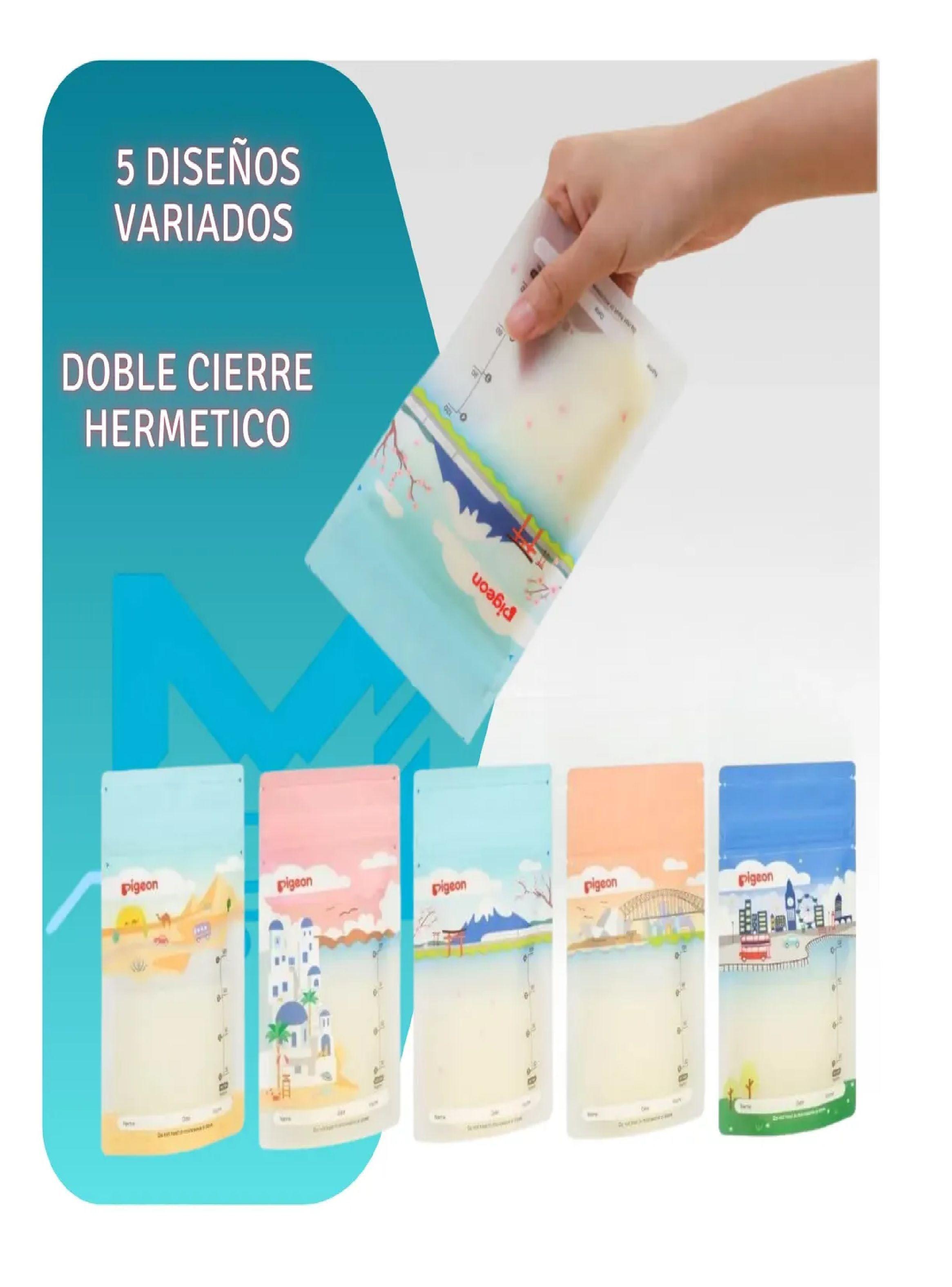 Bolsas Almacenamiento Leche Materna Pigeon 120ml 25 Unidades-5