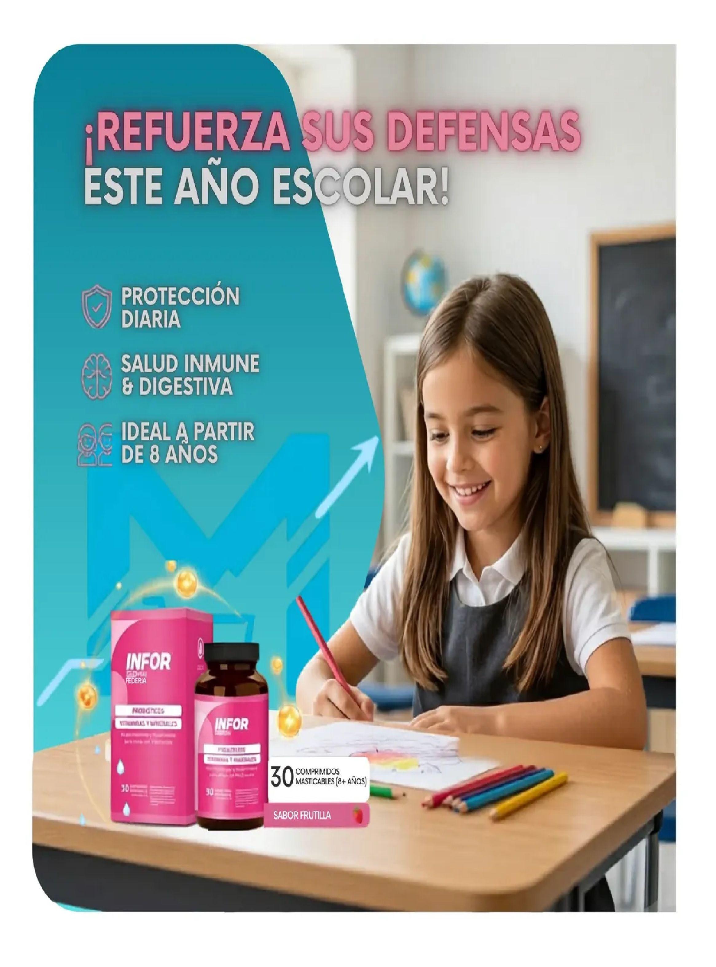 Infor Pro Kids Probioticos Vitaminas Y Minerales 30 Mastic-3