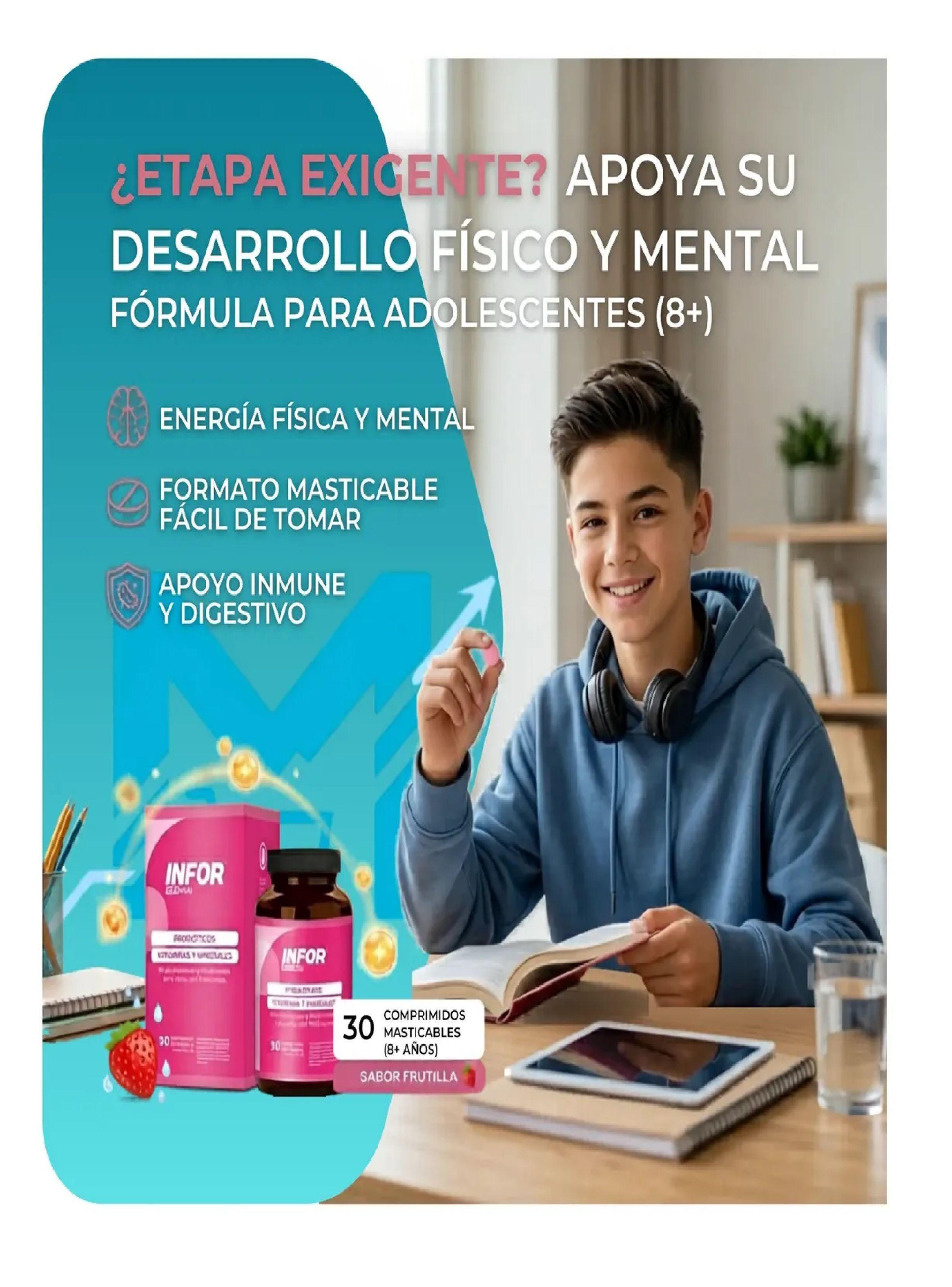 Infor Pro Kids Probioticos Vitaminas Y Minerales 30 Mastic-5