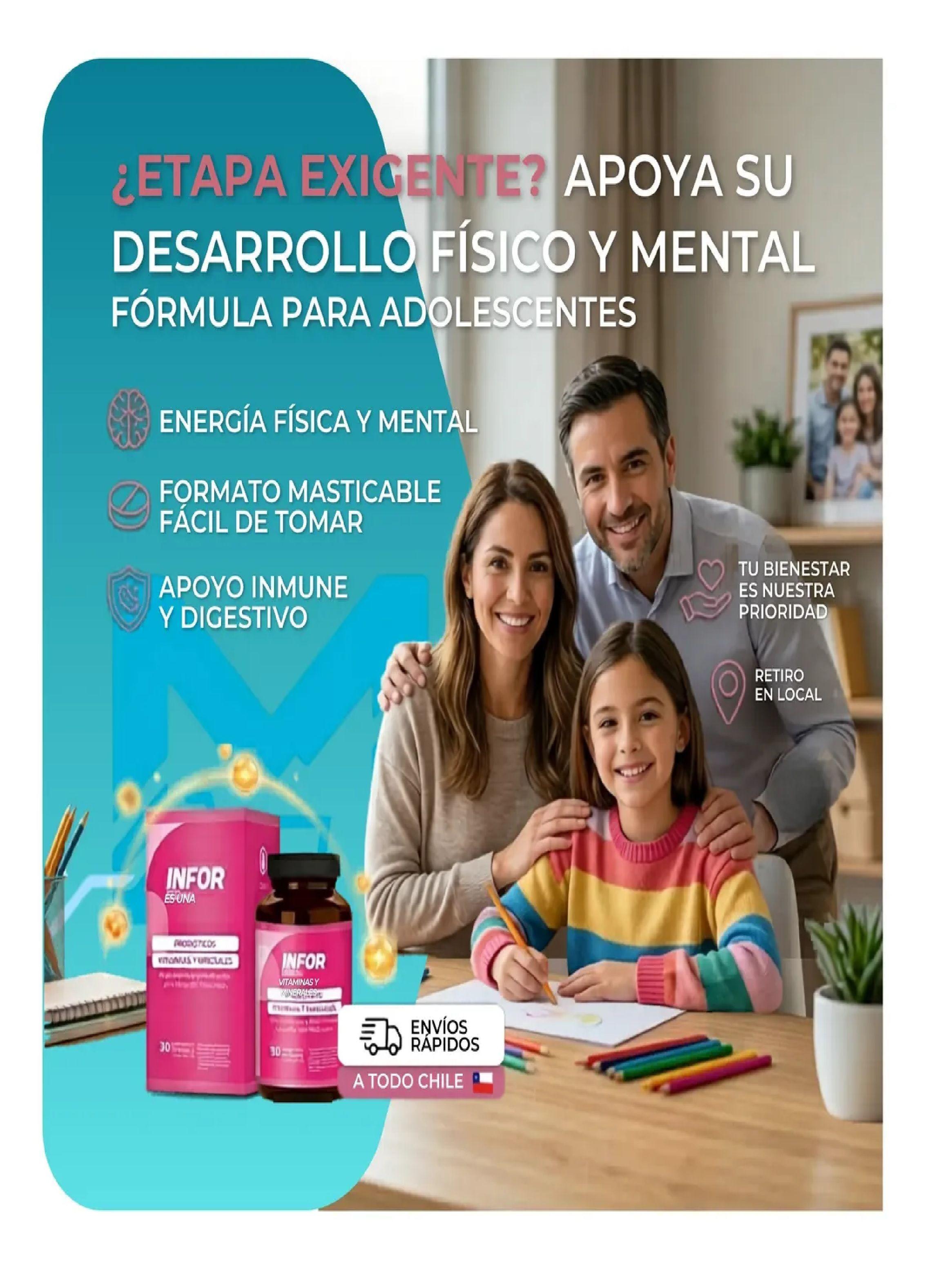 Infor Pro Kids Probioticos Vitaminas Y Minerales 30 Mastic-6