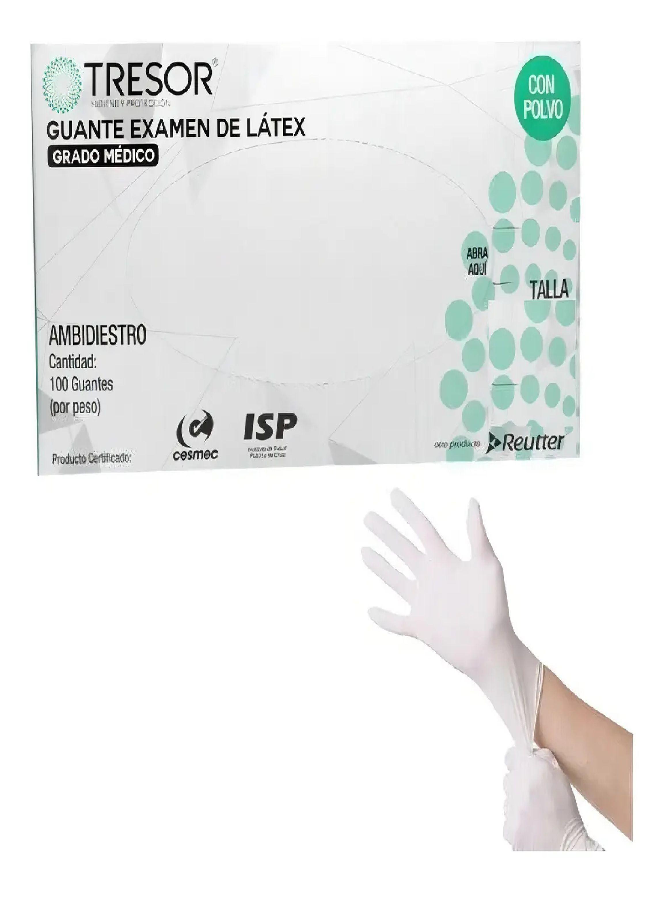 Guantes Latex Blanco Tresor Talla Xs Pack X 1000 Unidades-4