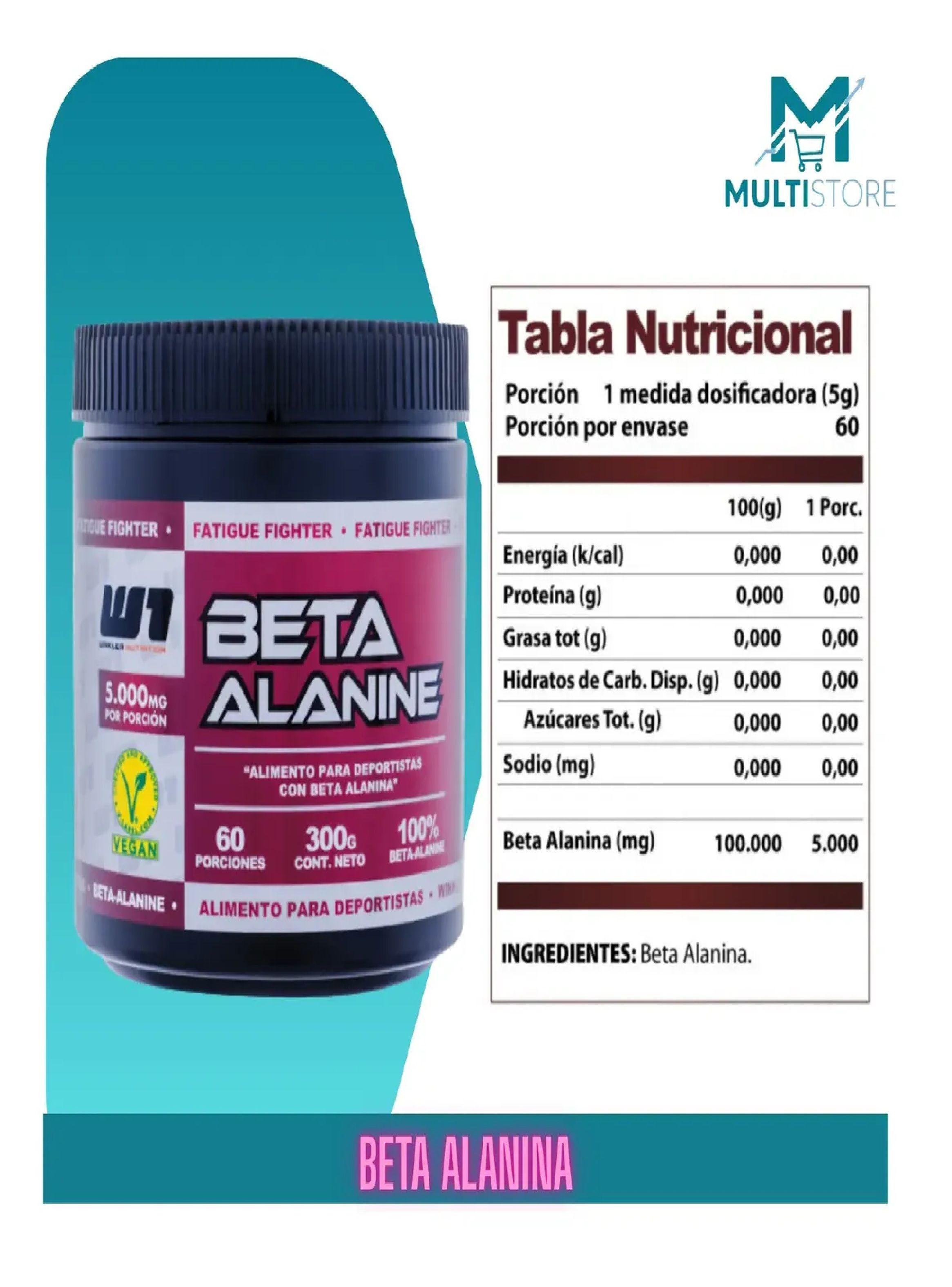 Beta Alanina 300 G Winkler Nutrition Potencia Y Resistencia-5