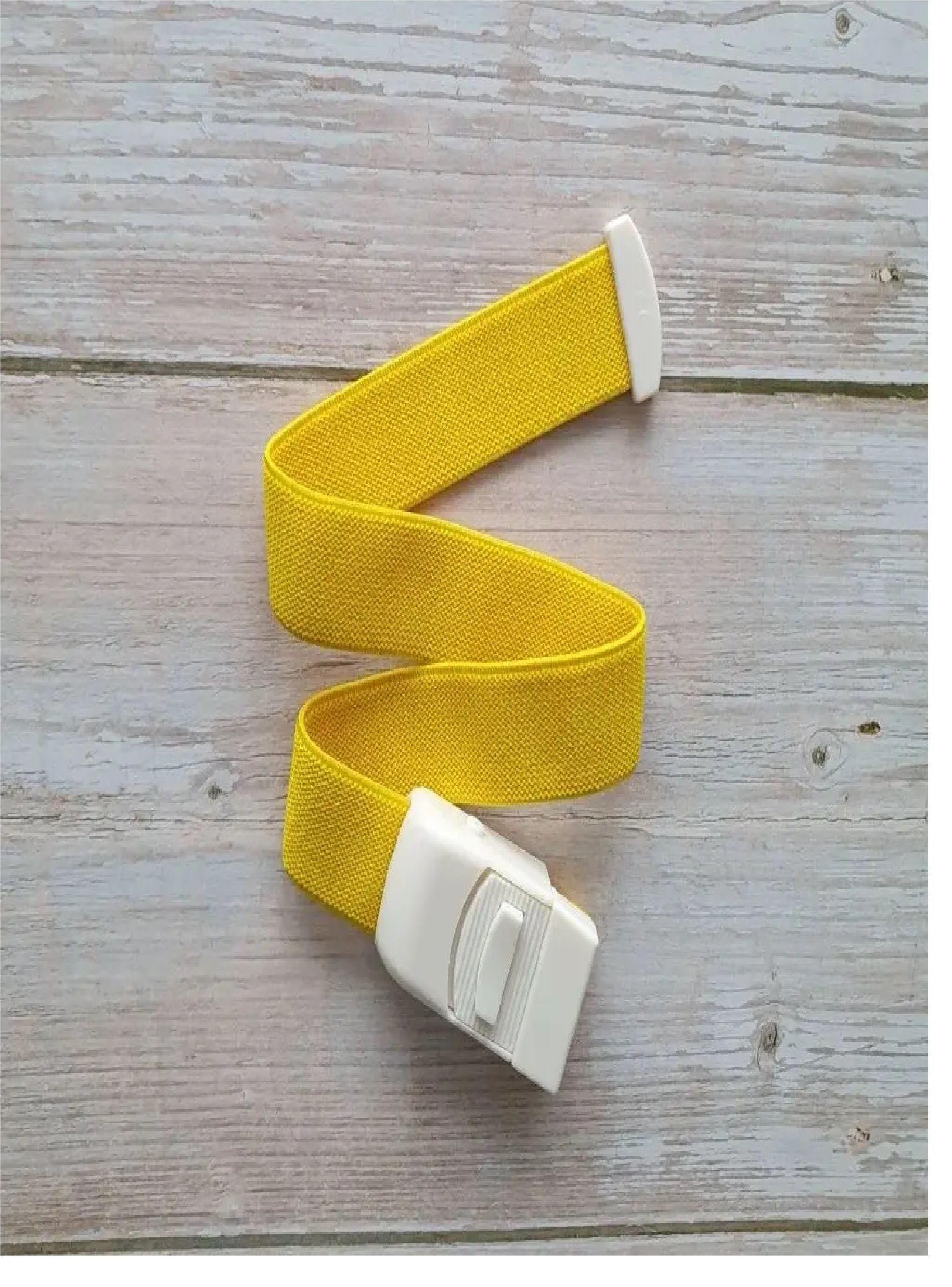 Torniquete Ligadura Elastico Con Hebilla Amarillo 2 Unidades-5