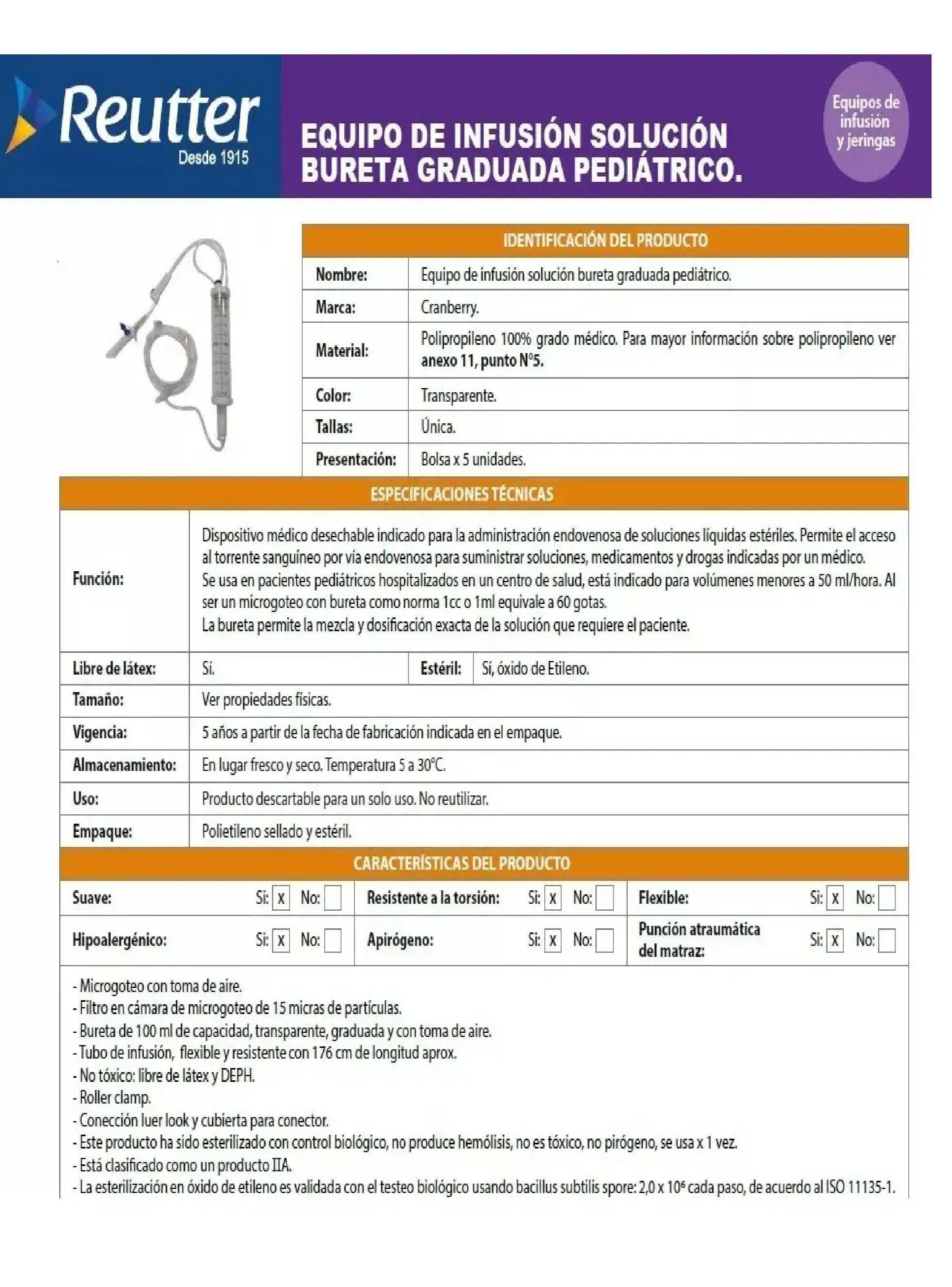 Set Adm Solucion Micro gotas C bureta 100ml Pack 5 Unid-1