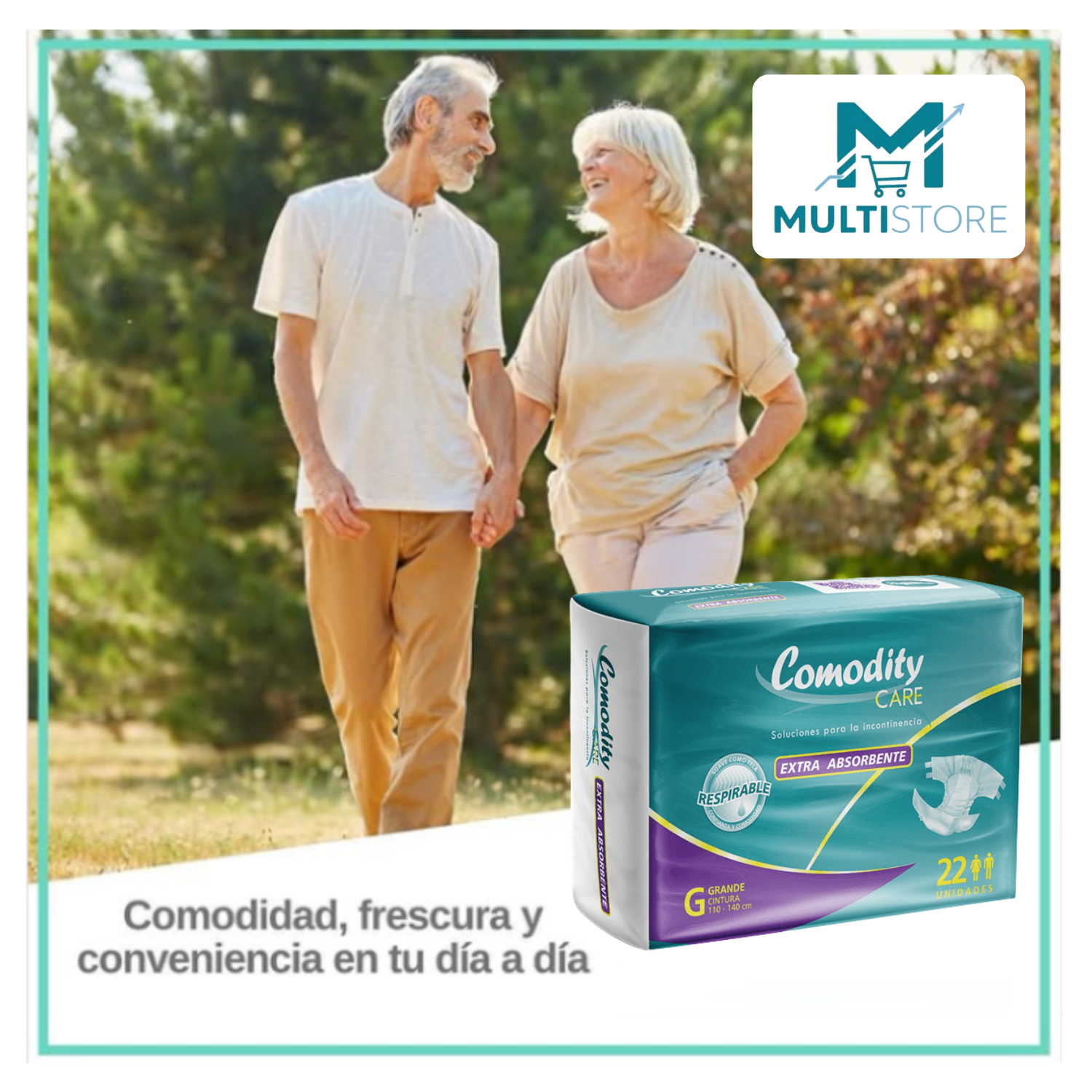 Pañal Adulto Higieclin Plus Care  X22 Con Aloe Vera -2