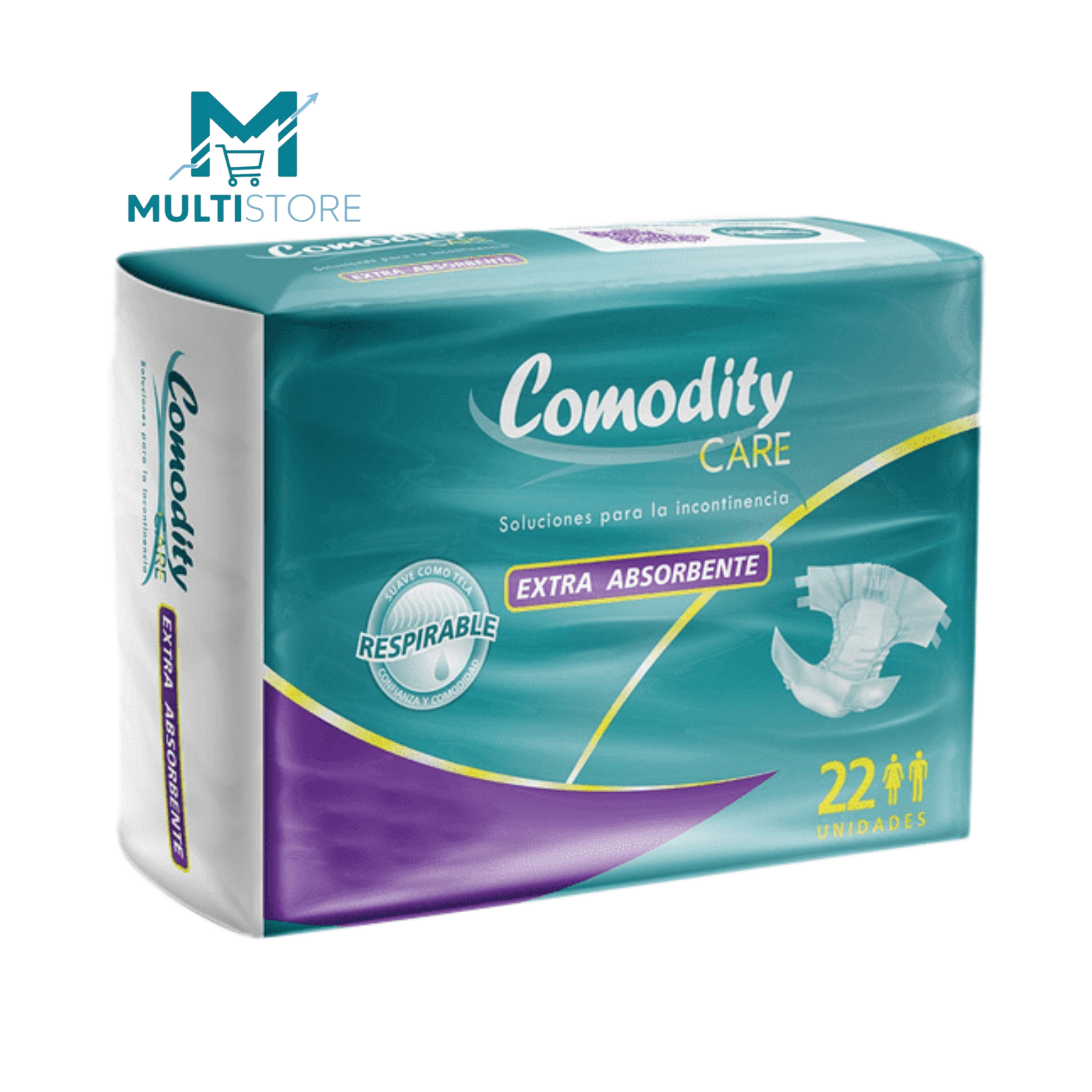 Pañal Adulto Higieclin Plus Care  X22 Con Aloe Vera -5