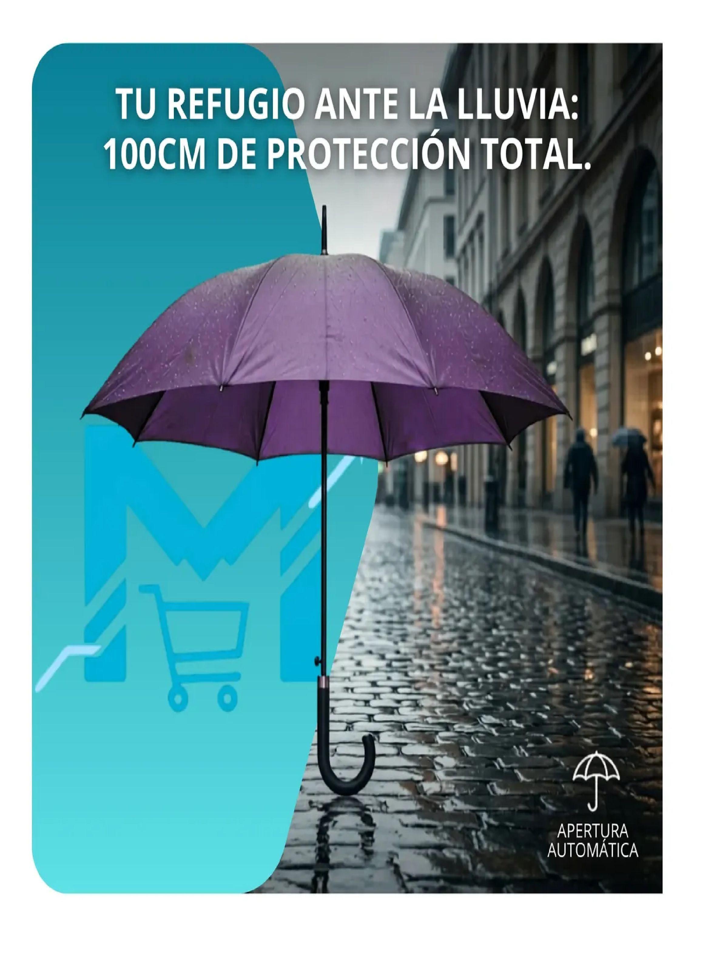Paraguas Ejecutivo Automatico 100cm Proteccion Uv Reforzado Morado-2