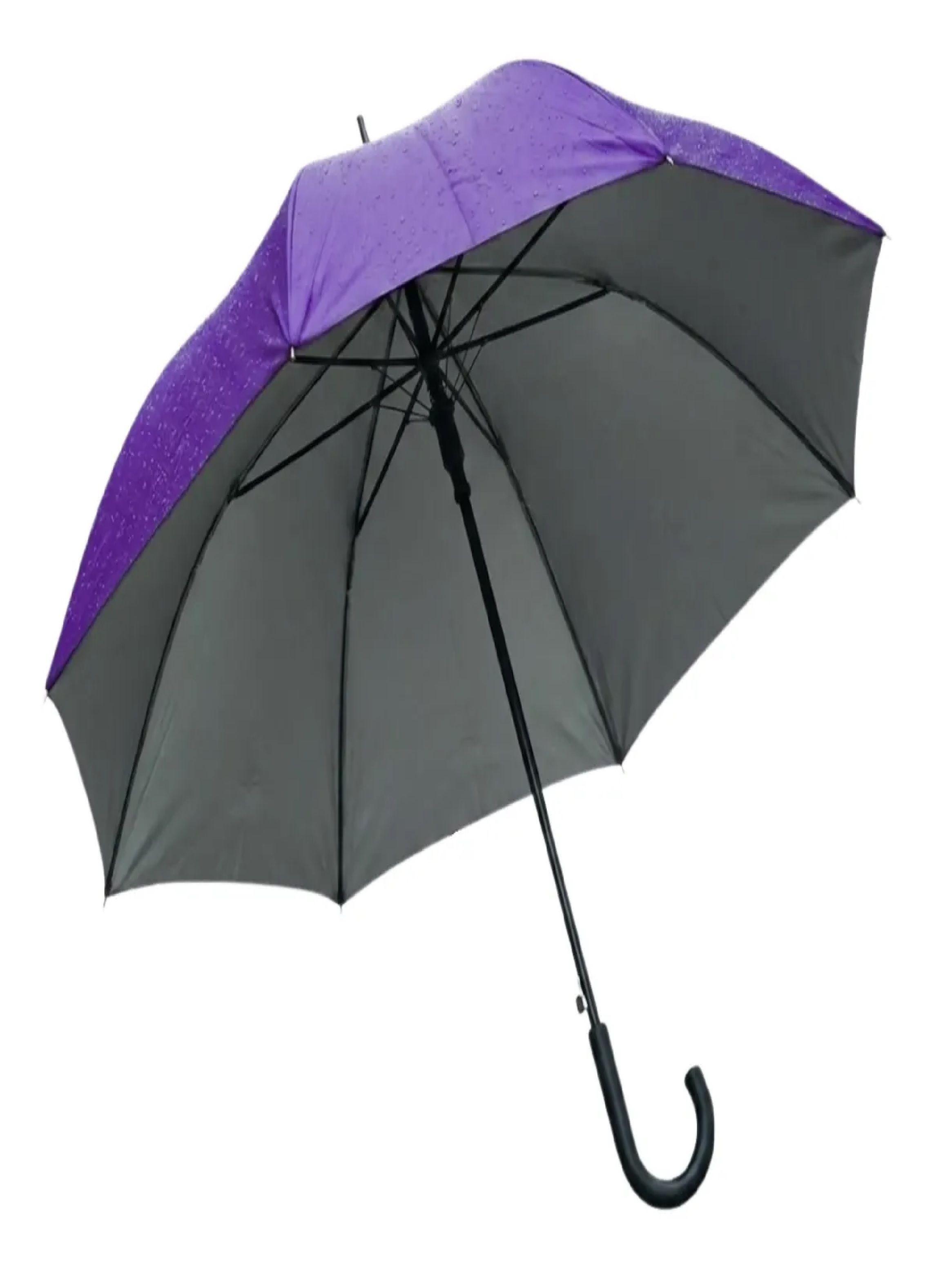 Paraguas Ejecutivo Automatico 100cm Proteccion Uv Reforzado Morado-0
