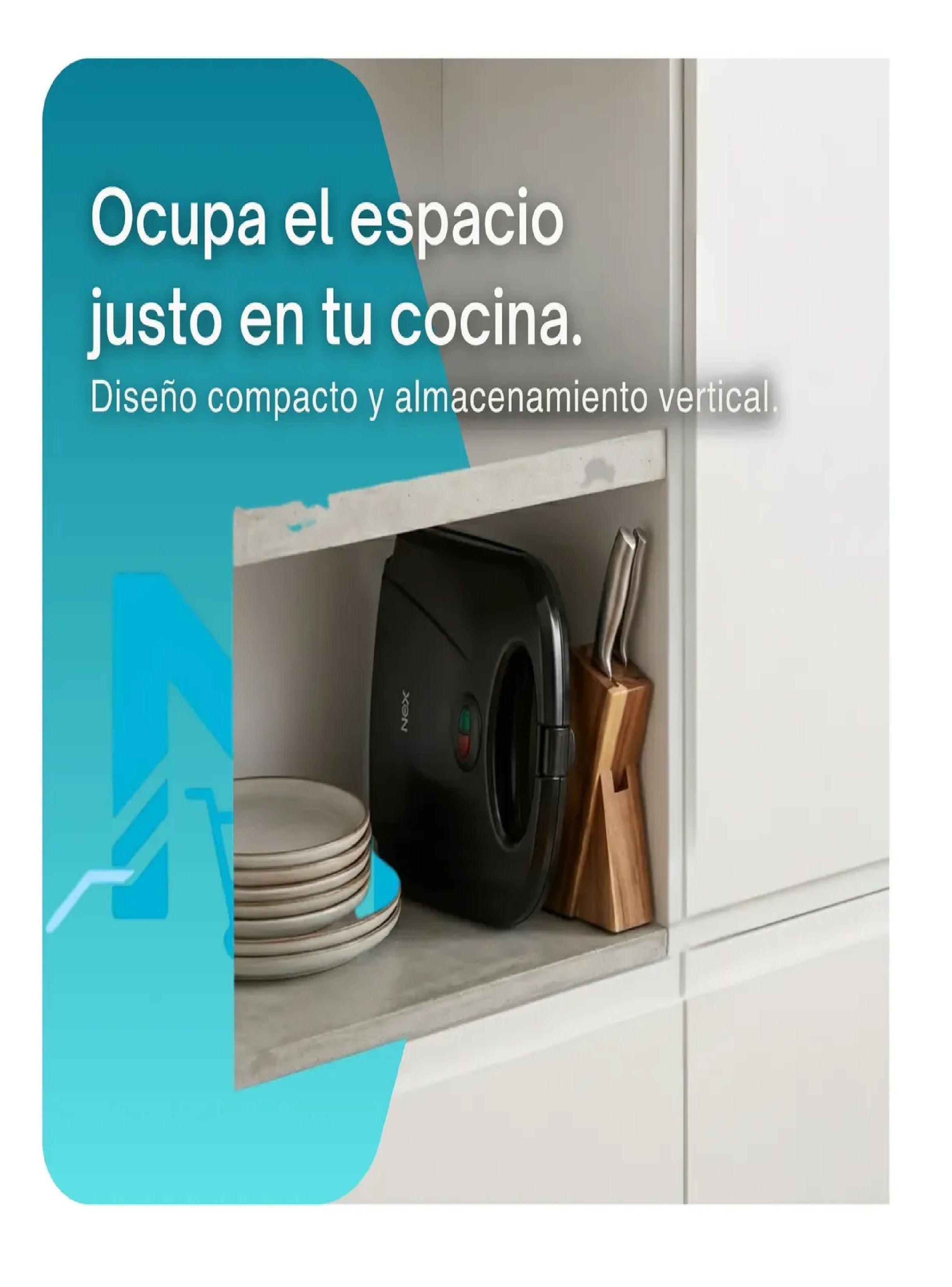 Sandwichera Electrica Nex Sw14530 Negro Tostador De Pan-1