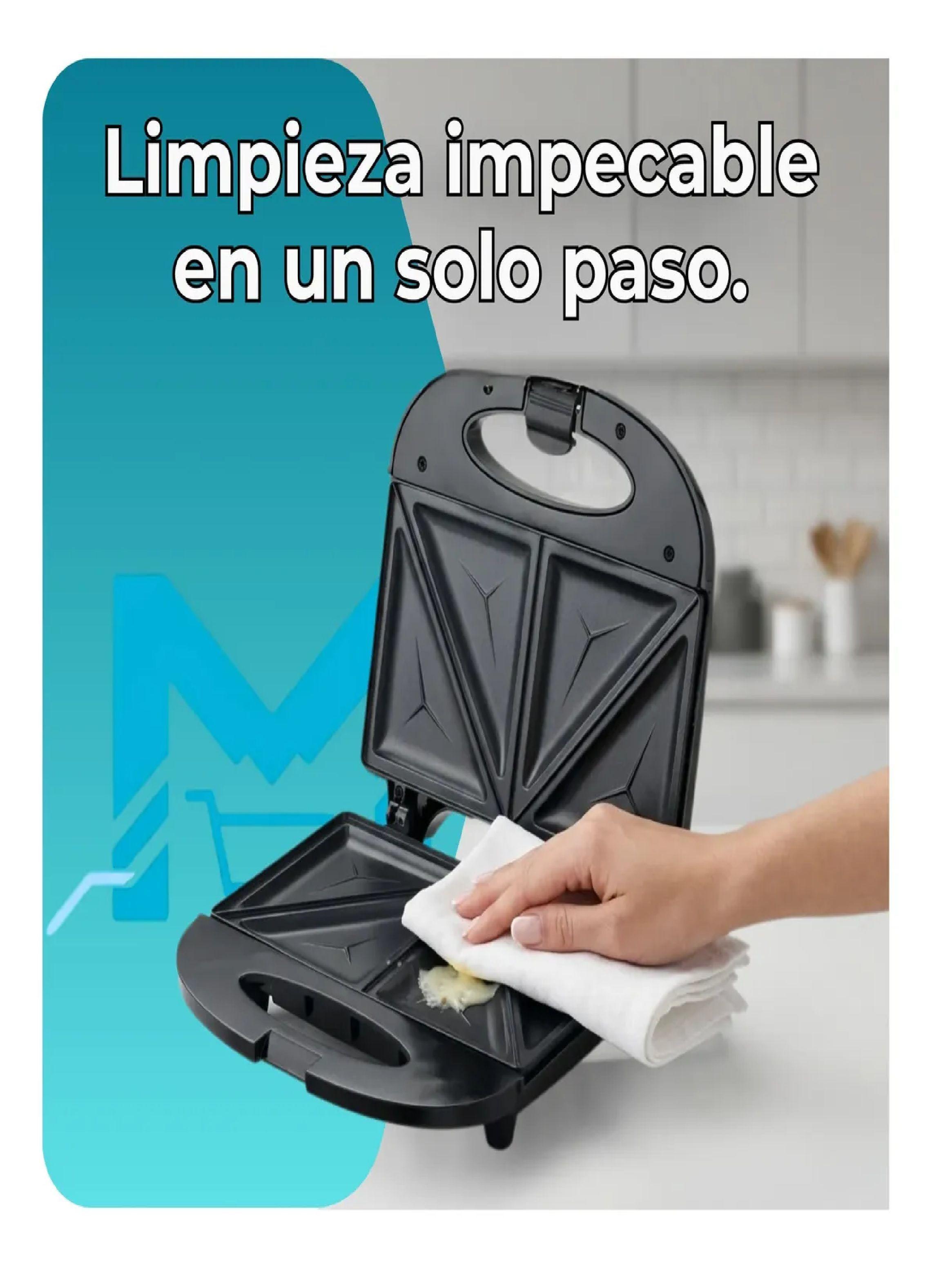 Sandwichera Electrica Nex Sw14530 Negro Tostador De Pan-2