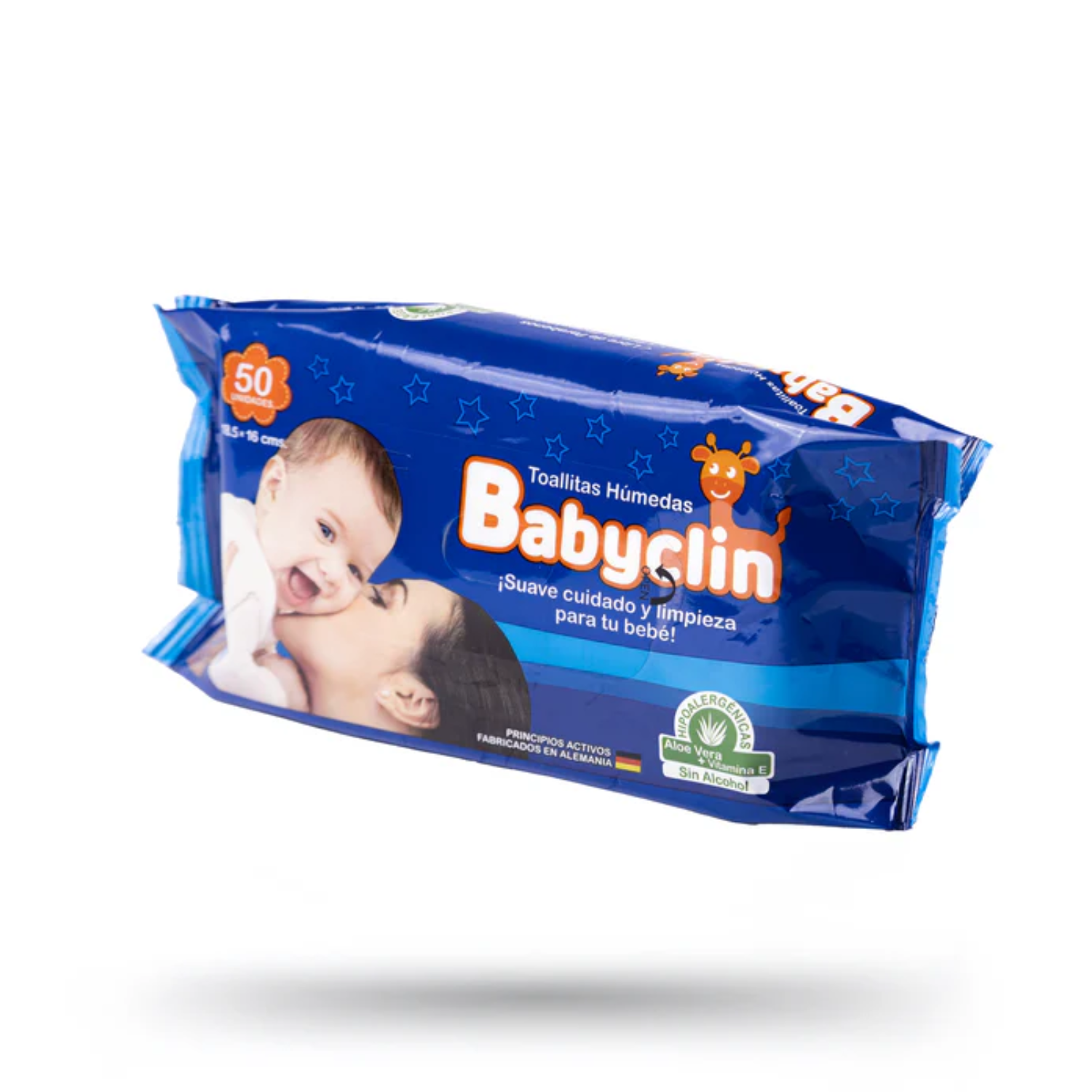 Toallitas Humedas Babyclin X50 Hipoalergenicas Con Aloe Vera-0