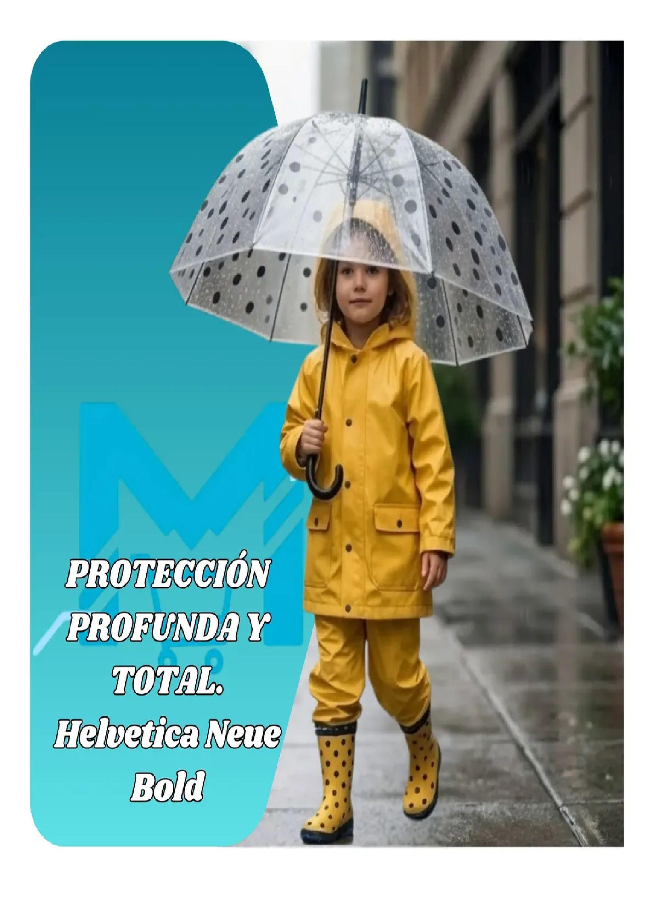 Paraguas Ni os Transparente Infantil Automatico De 90 Cm Negro-3
