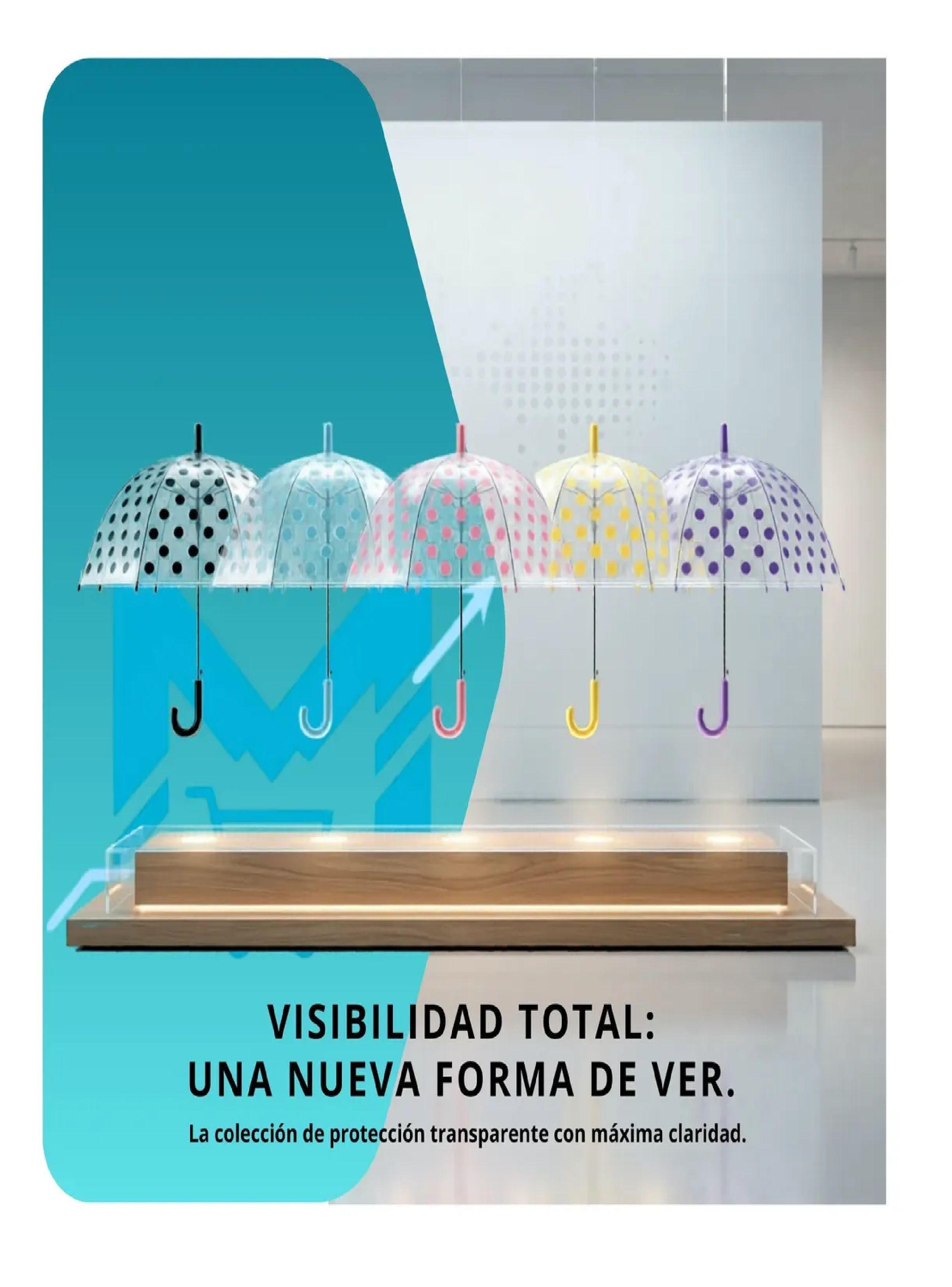 Paraguas Ni os Transparente Infantil Automatico De 90 Cm Negro-4