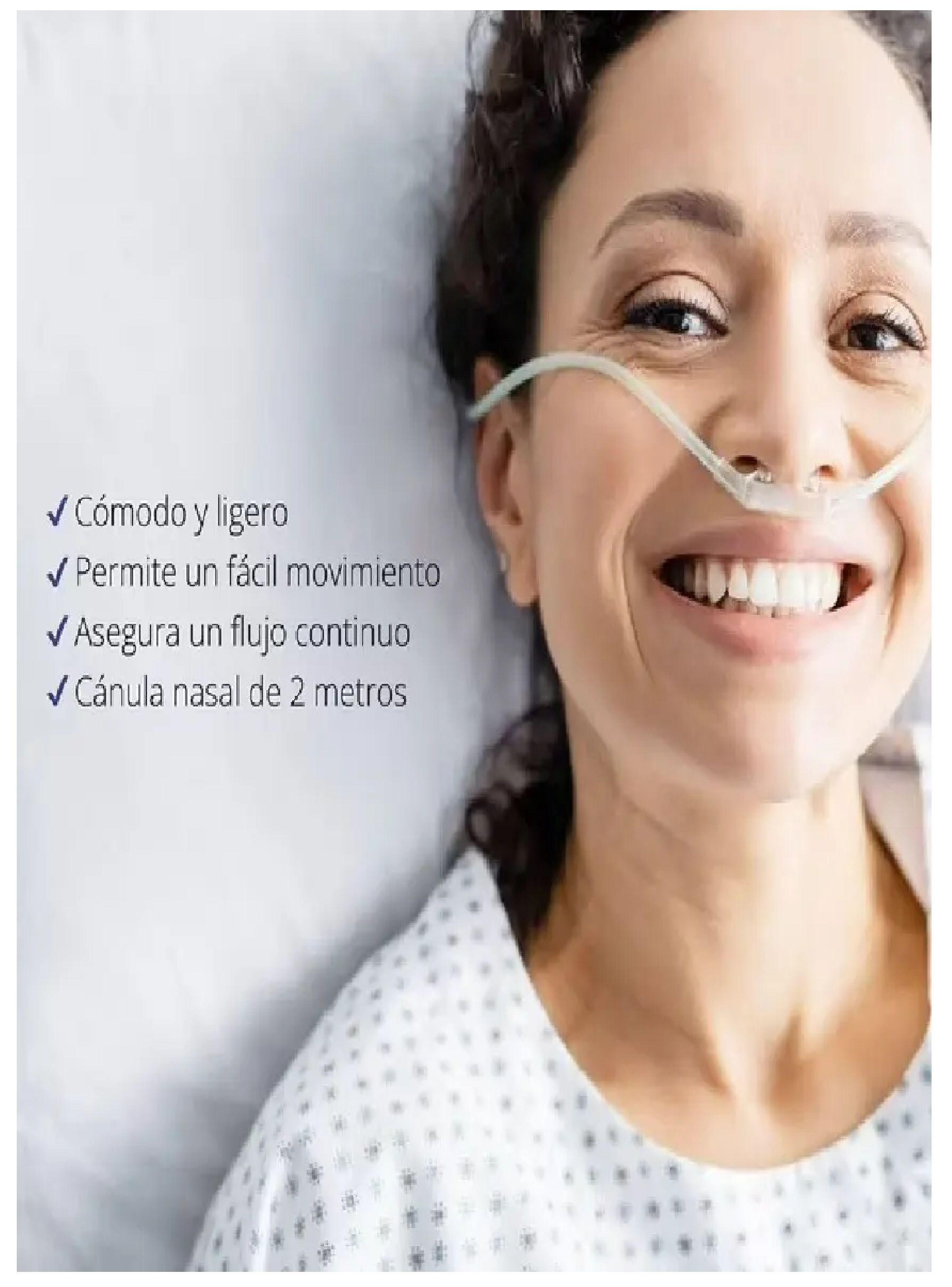 Naricera Oxigeno Adulto Canula Oxigeno Cranberry 10 Unidades-3