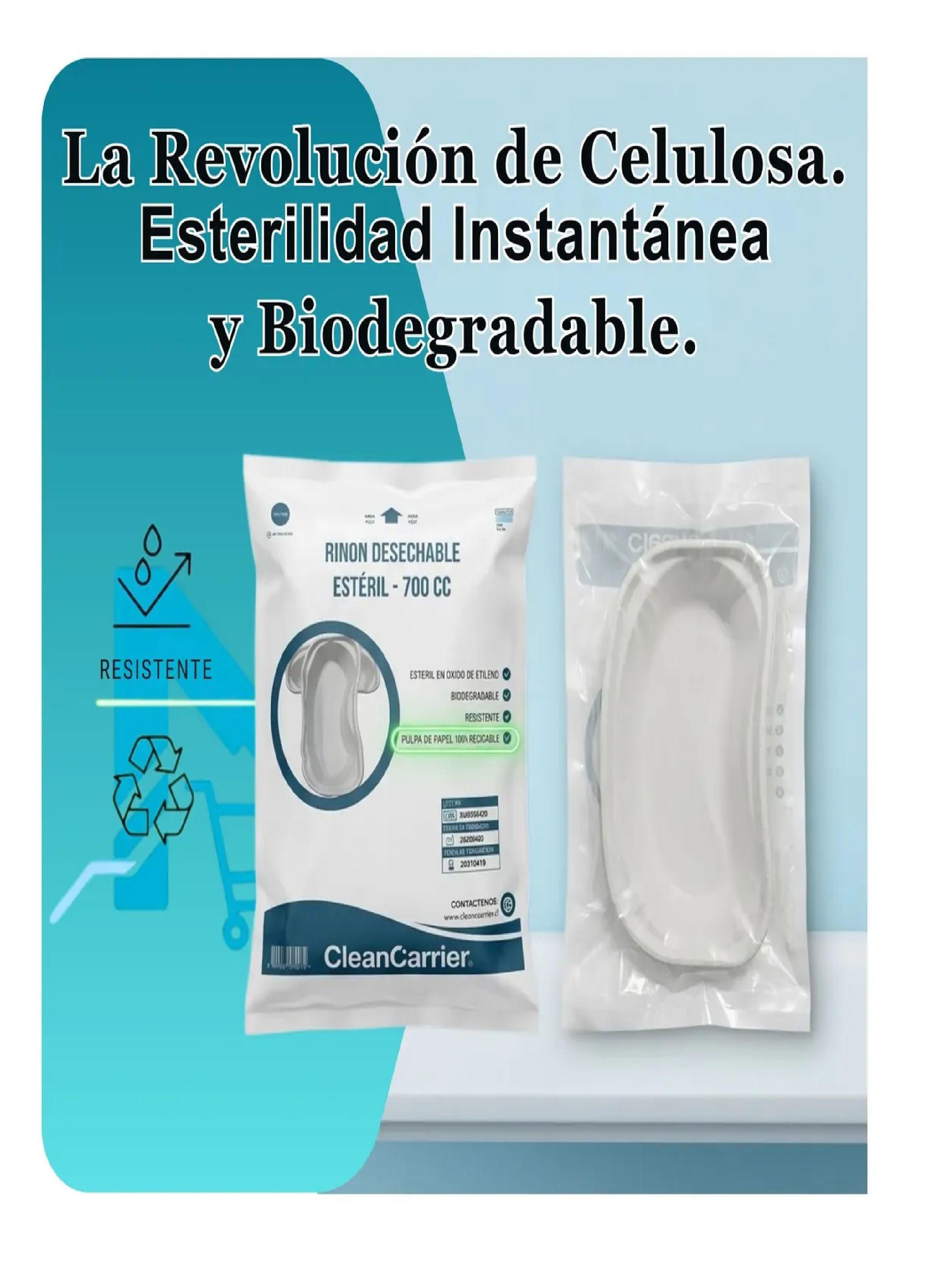 Pack X25 Rinon Desechable Esteril 700cc Cleancarrier Bandeja-6