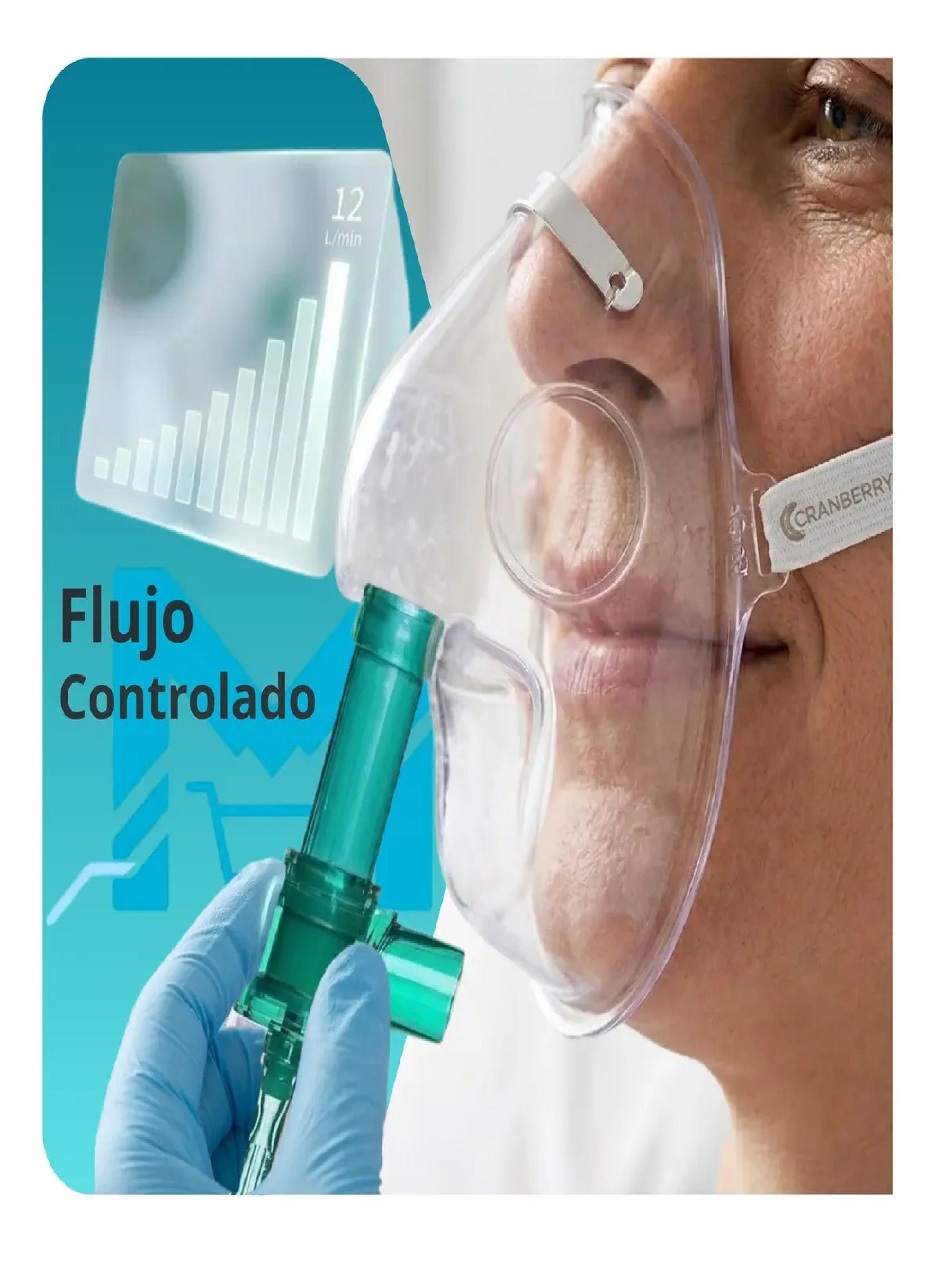 Mascarilla De Oxigeno Adulto Con Venturi Alto bajo Flujo-3