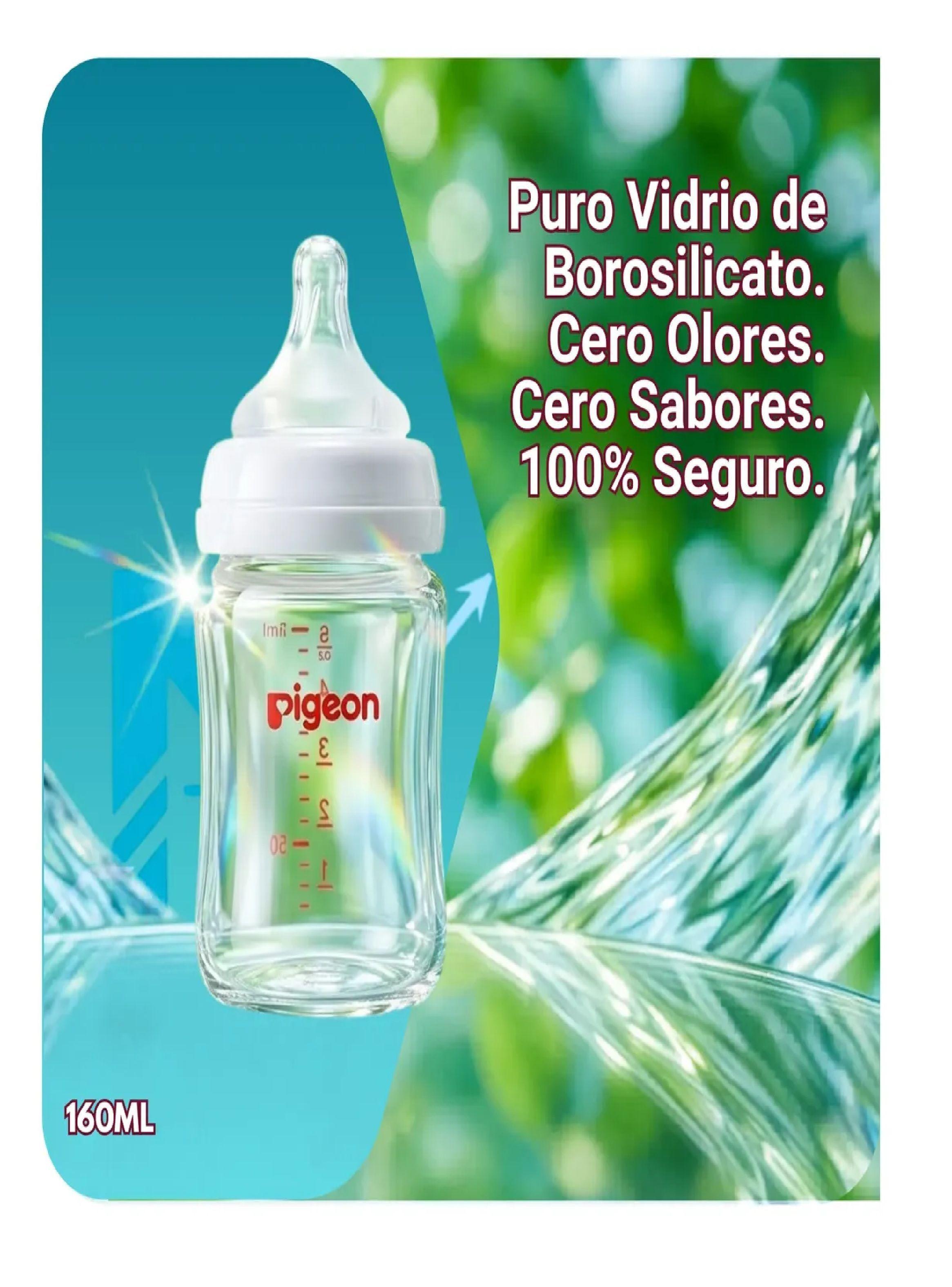 Biber n Vidrio 160ml Pigeon Softouch Antic licos Flujo Lento-2