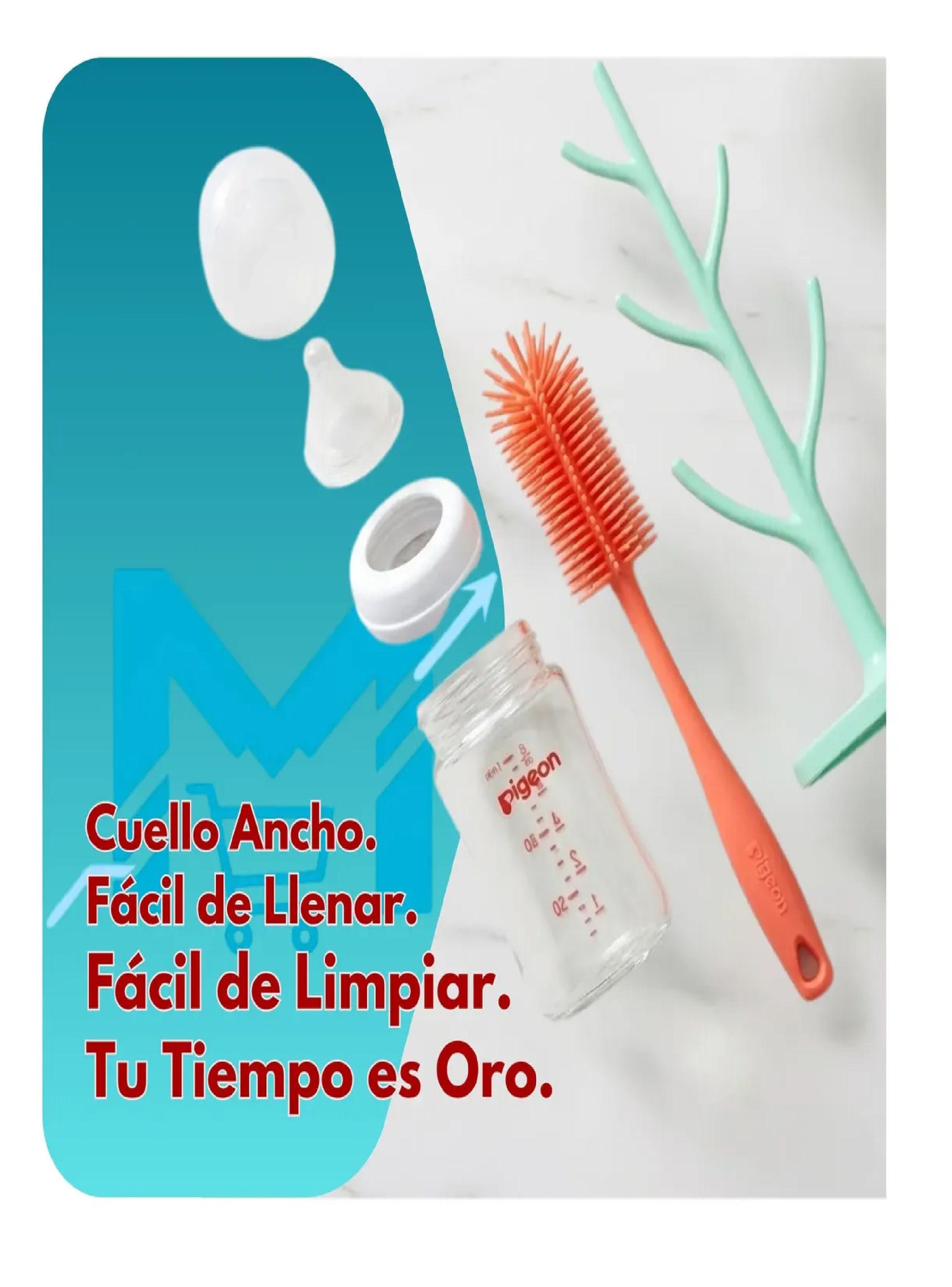 Biber n Vidrio 160ml Pigeon Softouch Antic licos Flujo Lento-3