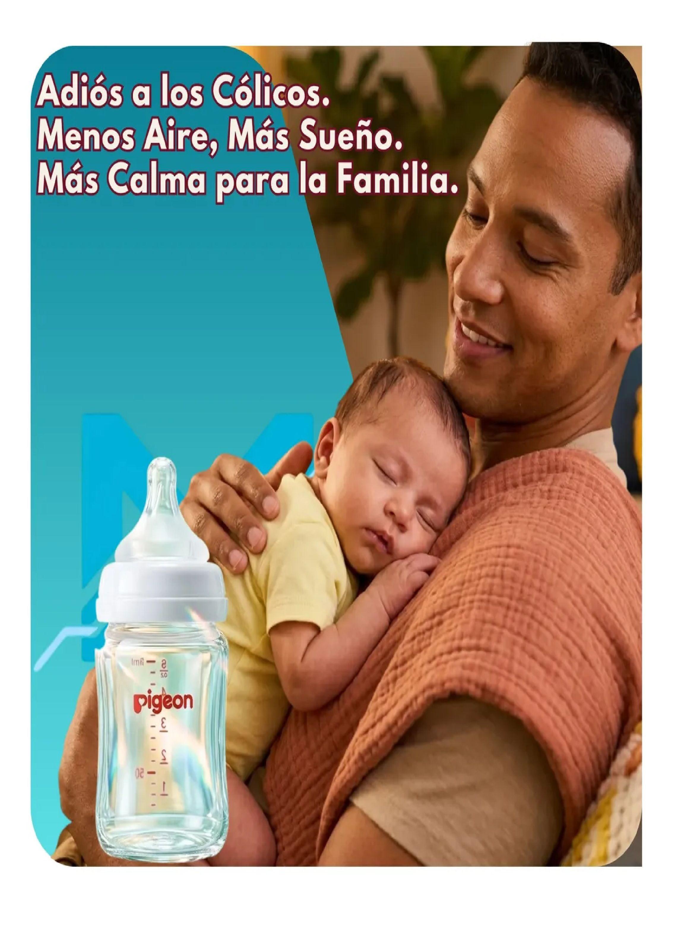 Biber n Vidrio 160ml Pigeon Softouch Antic licos Flujo Lento-4