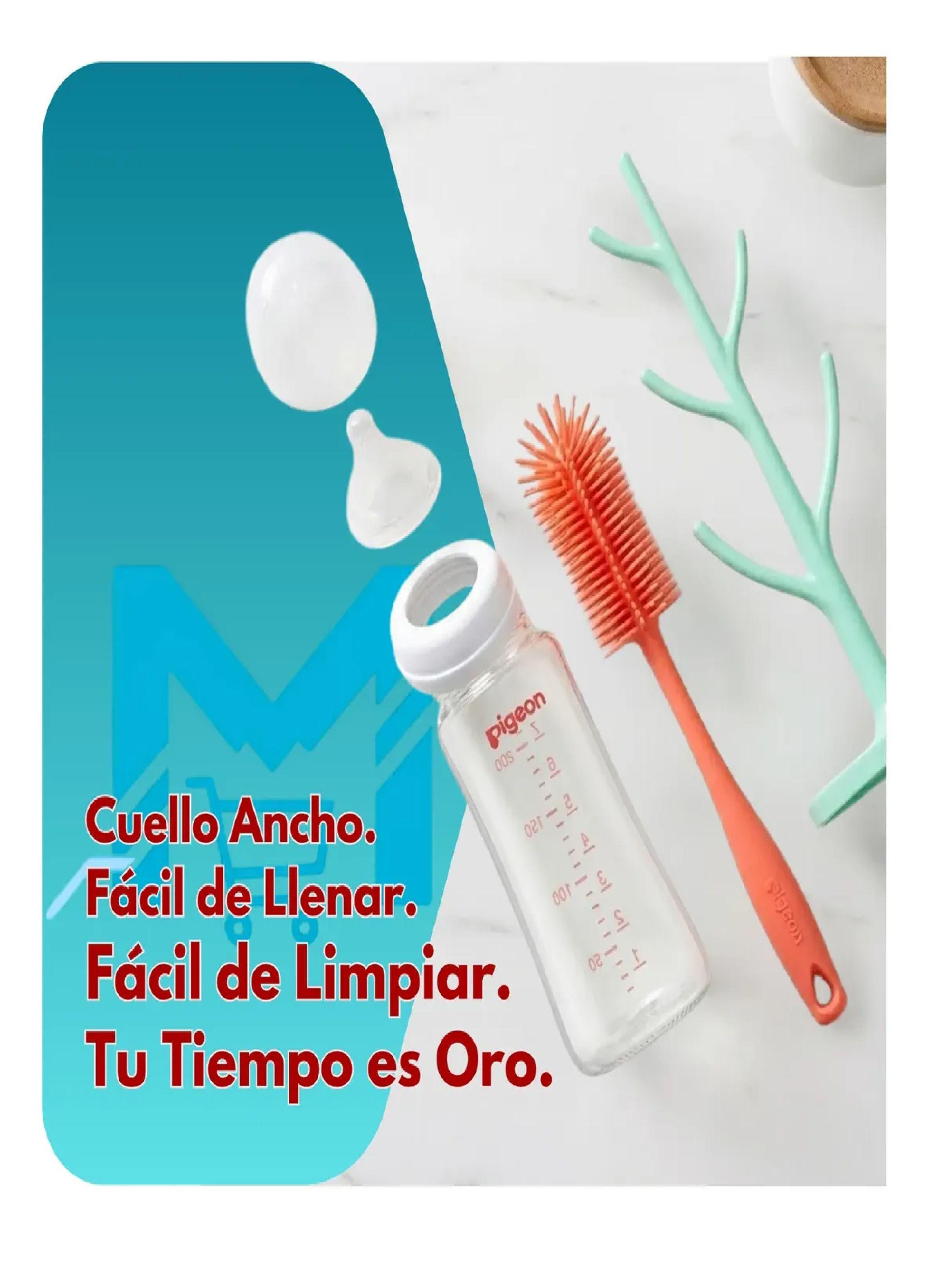 Mamadera Vidrio Pigeon Softouch 240ml Anticolico Biberon-3