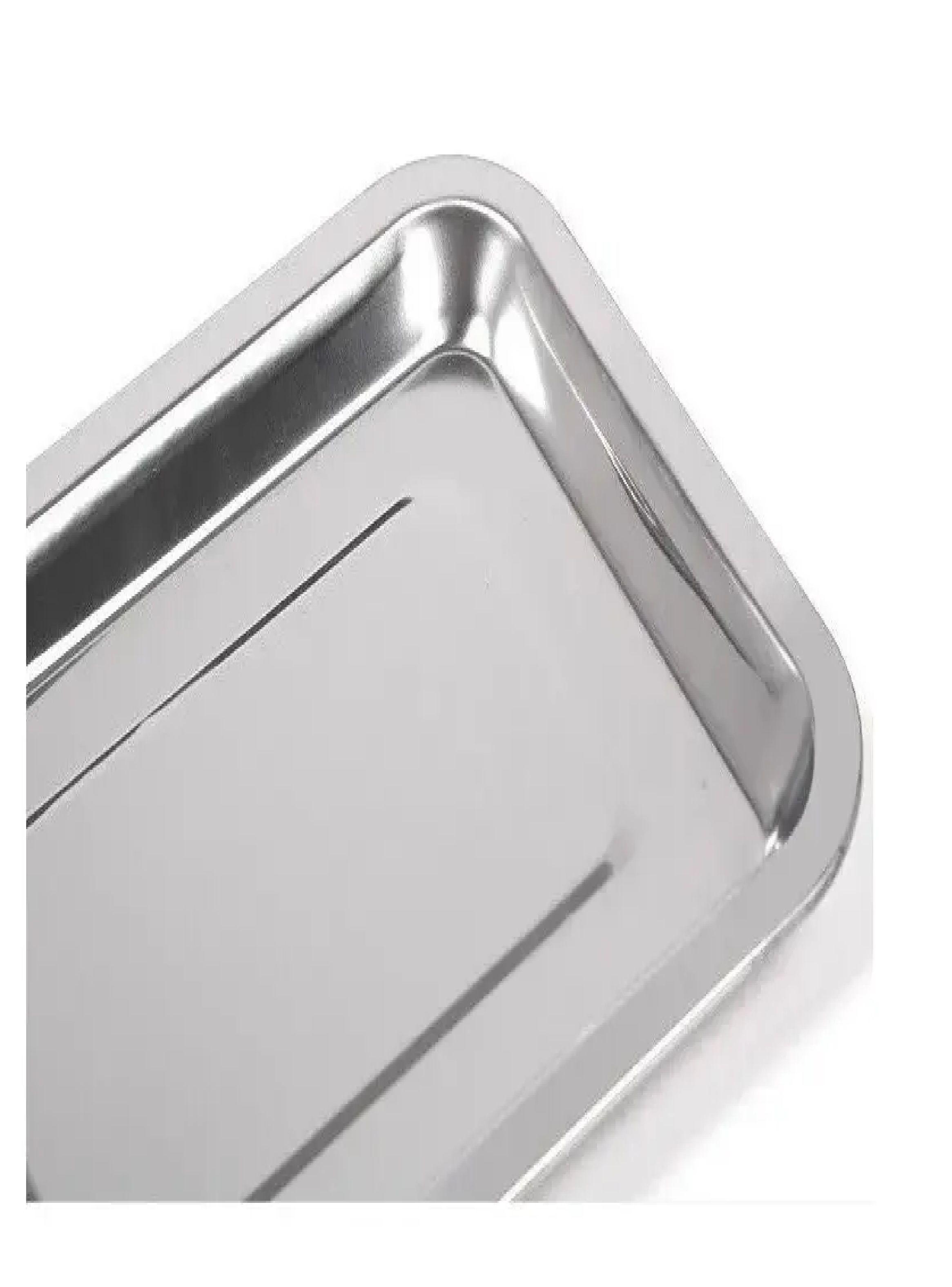 Bandeja Para Instrumentos Rectangular De Acero Quirurgico-3