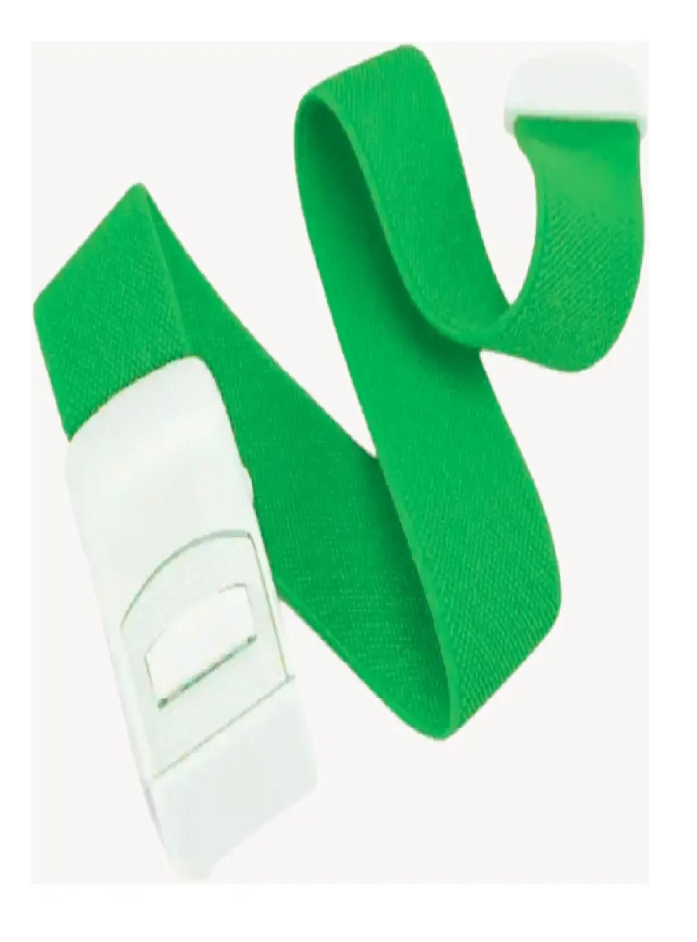 Torniquete Ligadura Elastico Hebilla Medicas Verde 12 Unid -5