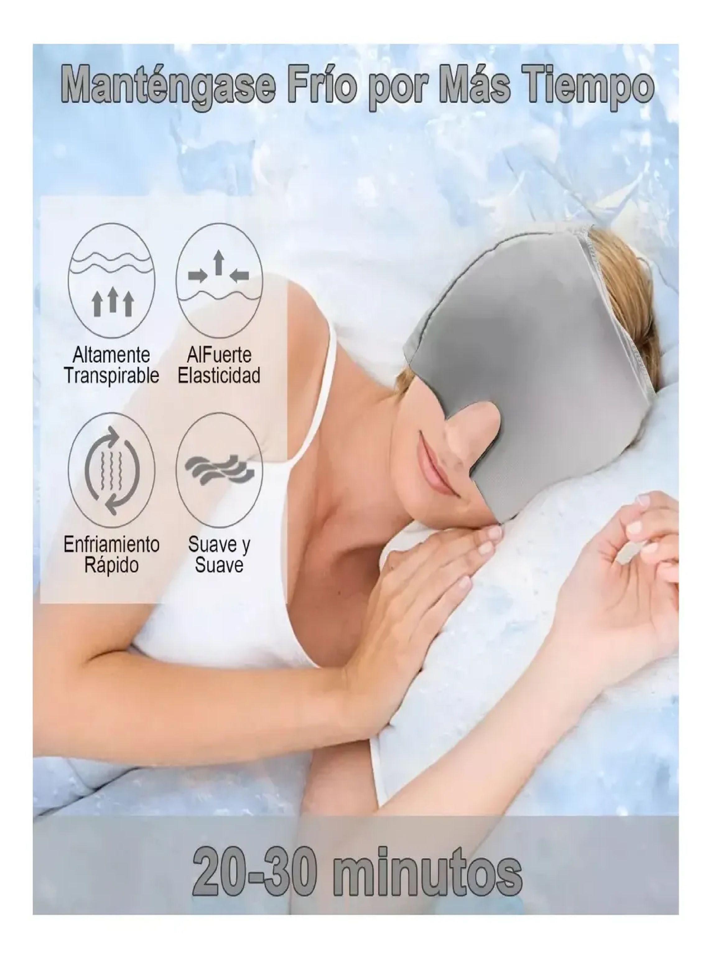 Gorro De Gel Alivio De Migraña Terapia De Frio Color Rosa-3