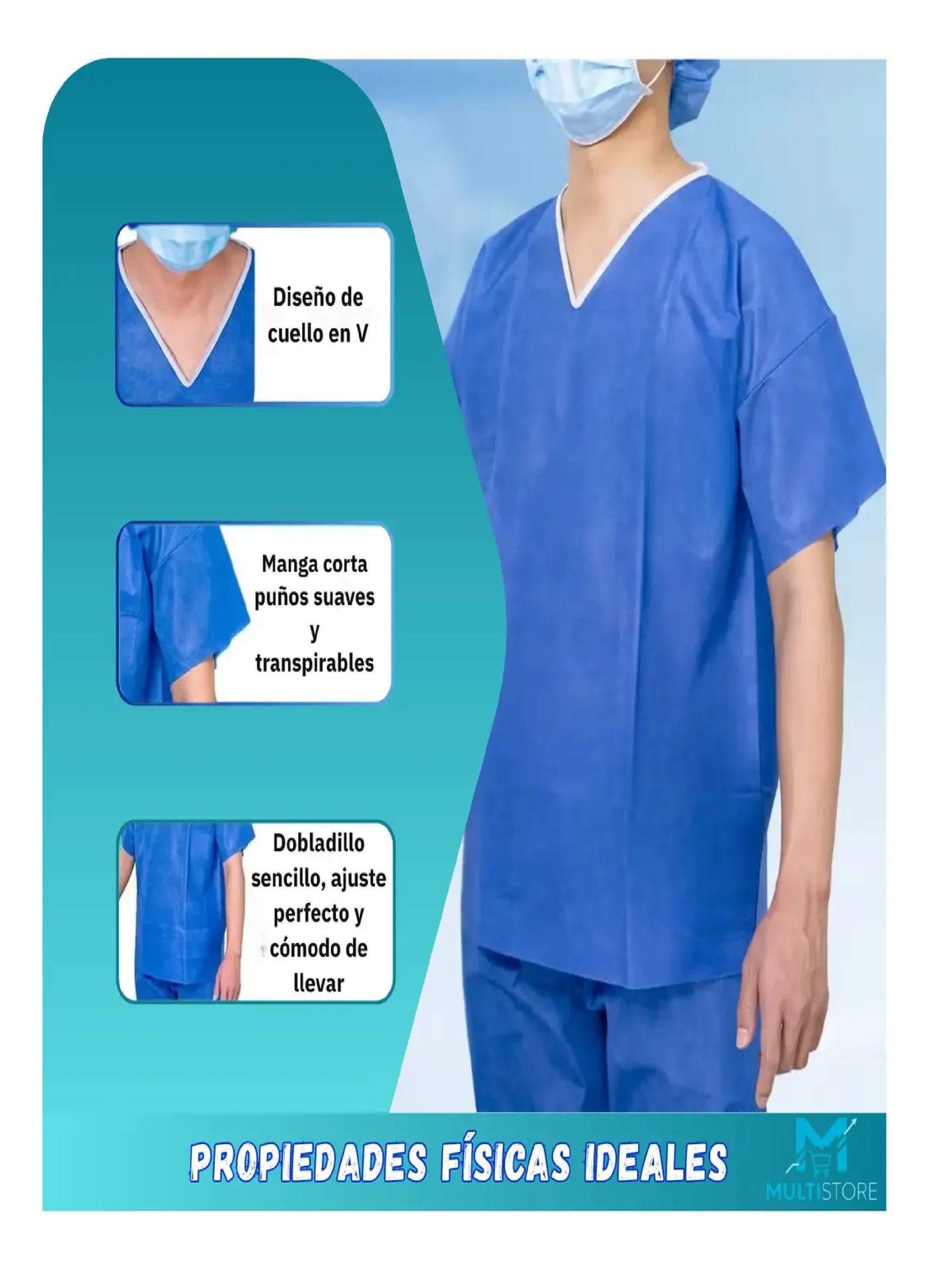Traje Medico Desechable Ambo Sms Pack X 50 Polera Pantalon-2