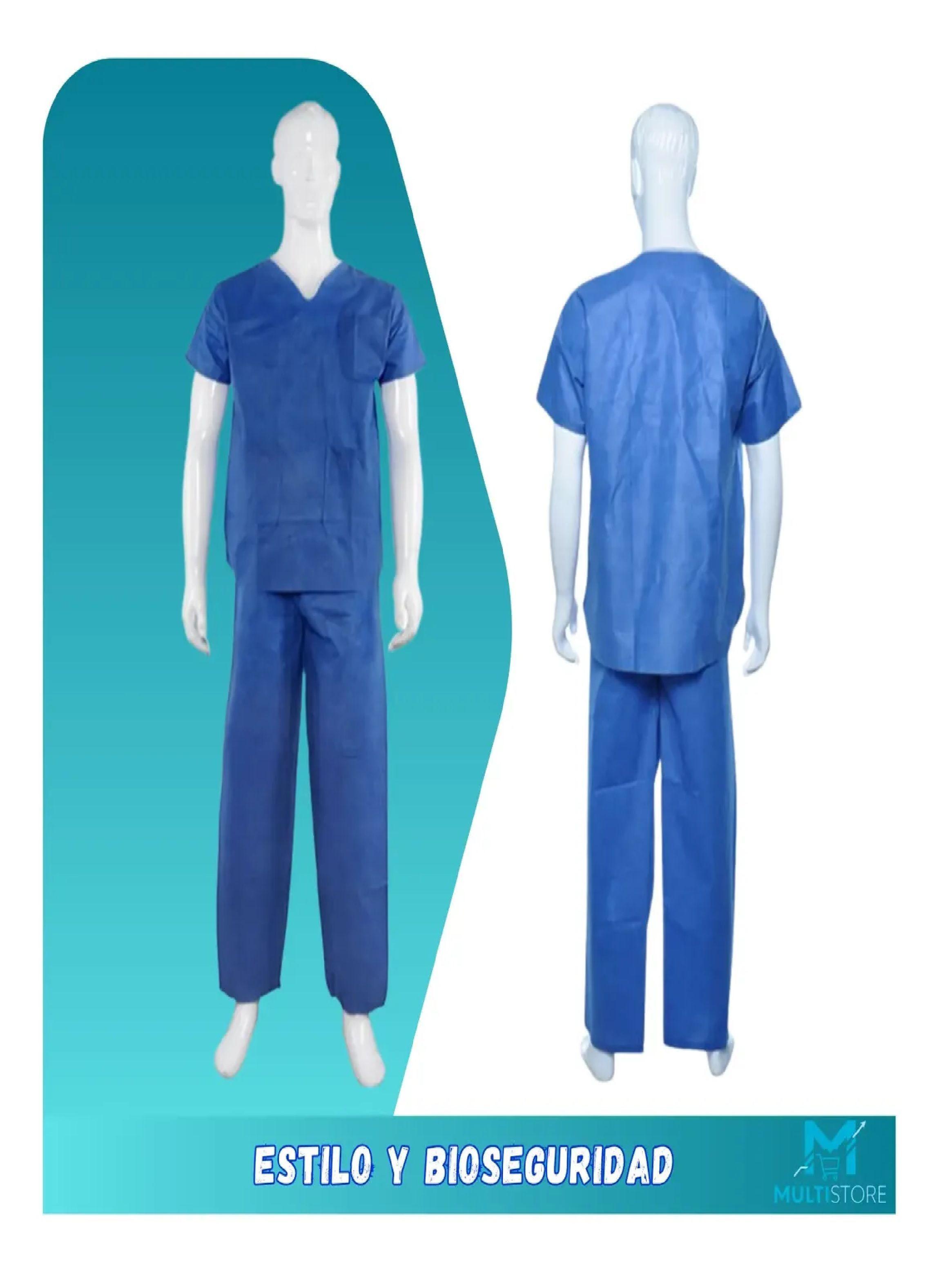 Traje Medico Desechable Ambo Sms Pack X 50 Polera Pantalon-5