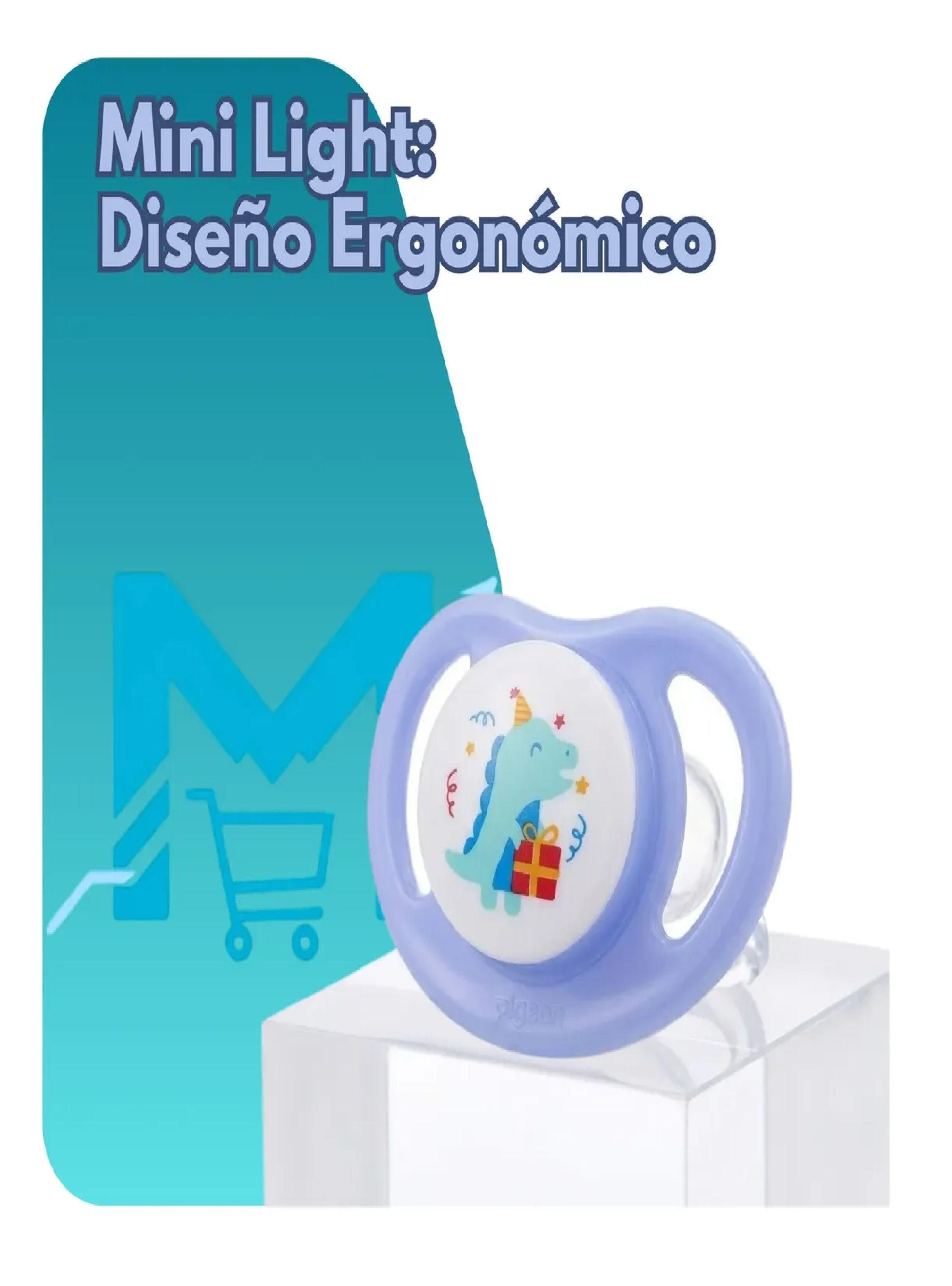 Chupete Mini Light 2 Pcs Odontologico Pigeon Libre Bpa Azul Verde-2