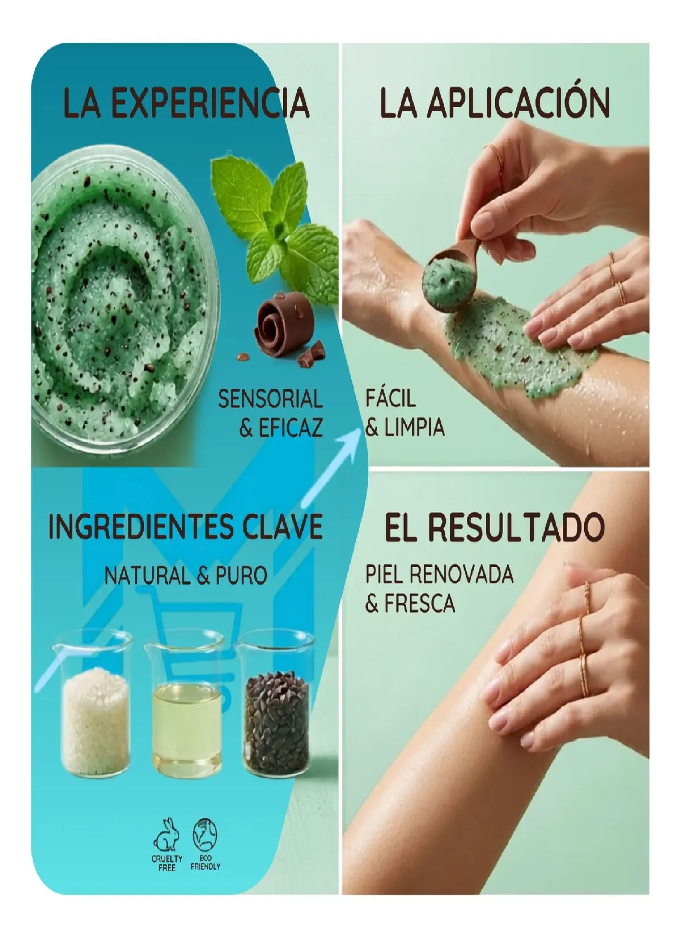 Exfoliante Corporal Jabonoso Organico Bombasticas 200g Choco Menta-2