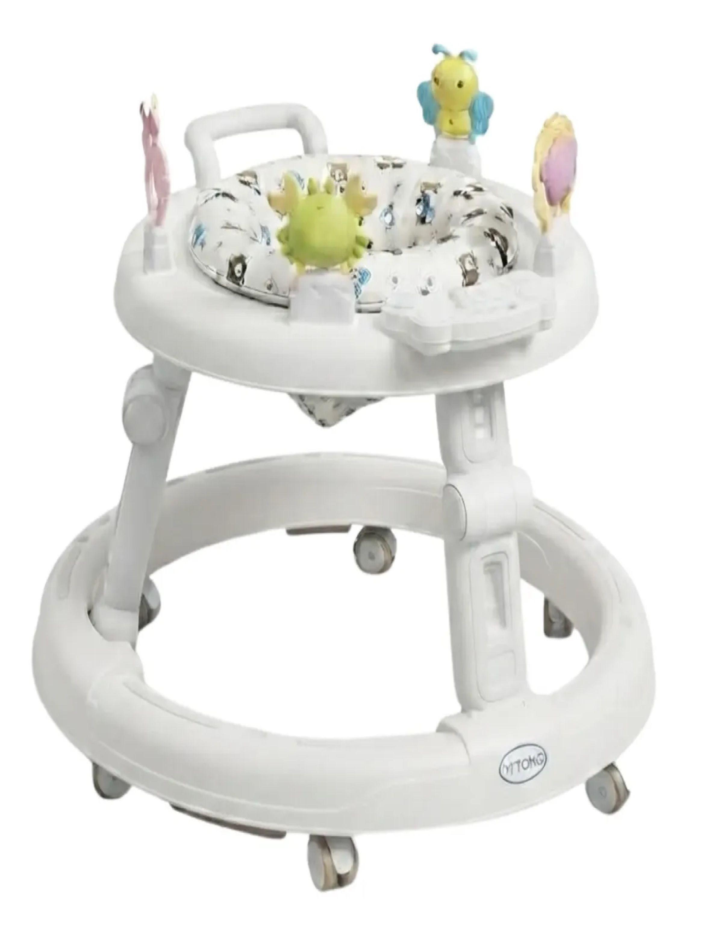 Andador Caminador Para Bebe Plegable Centro De Actividades Blanco-0