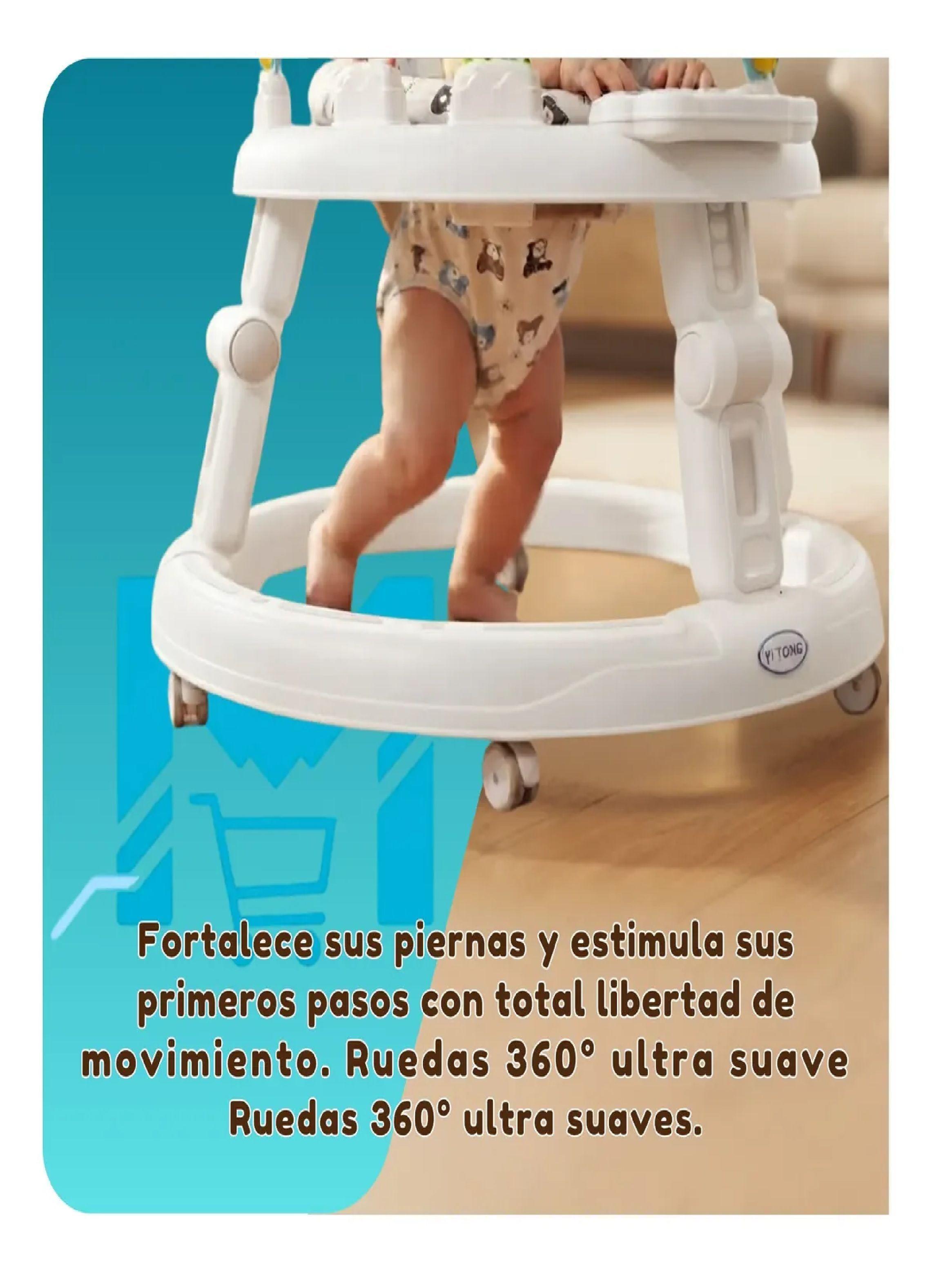 Andador Caminador Para Bebe Plegable Centro De Actividades Blanco-2