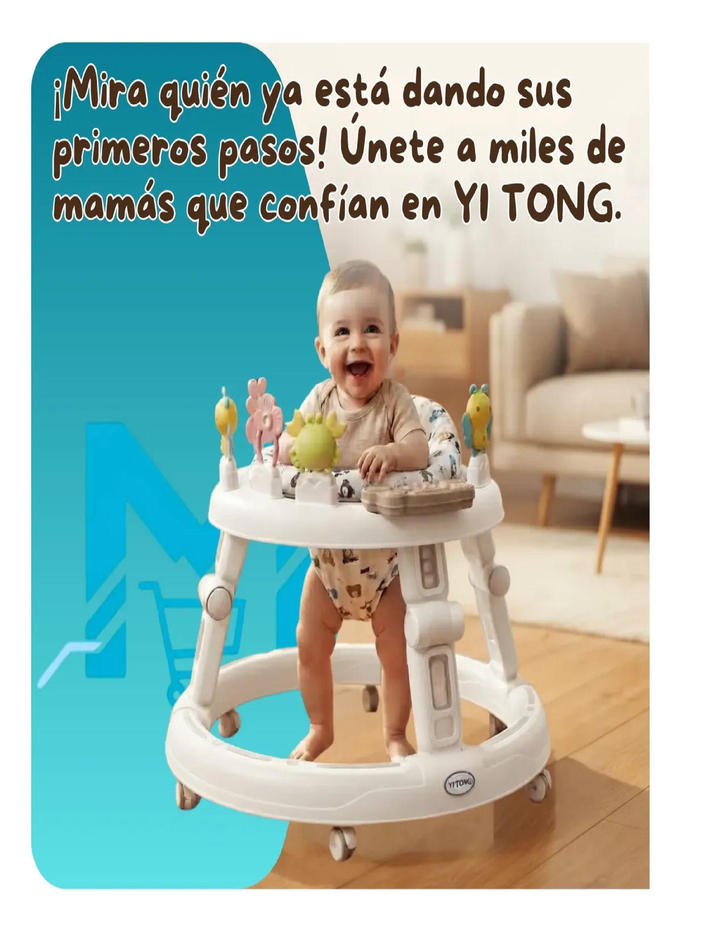 Andador Caminador Para Bebe Plegable Centro De Actividades Blanco-4