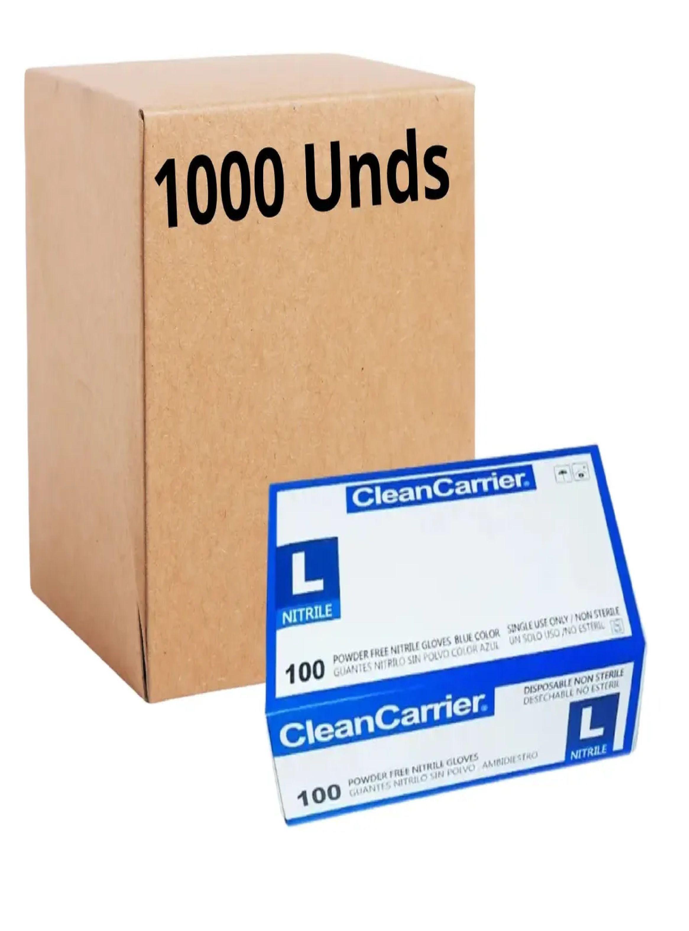 Guantes Nitrilo Azul Talla L Cleancarrier Pack X 1000 Uni-0