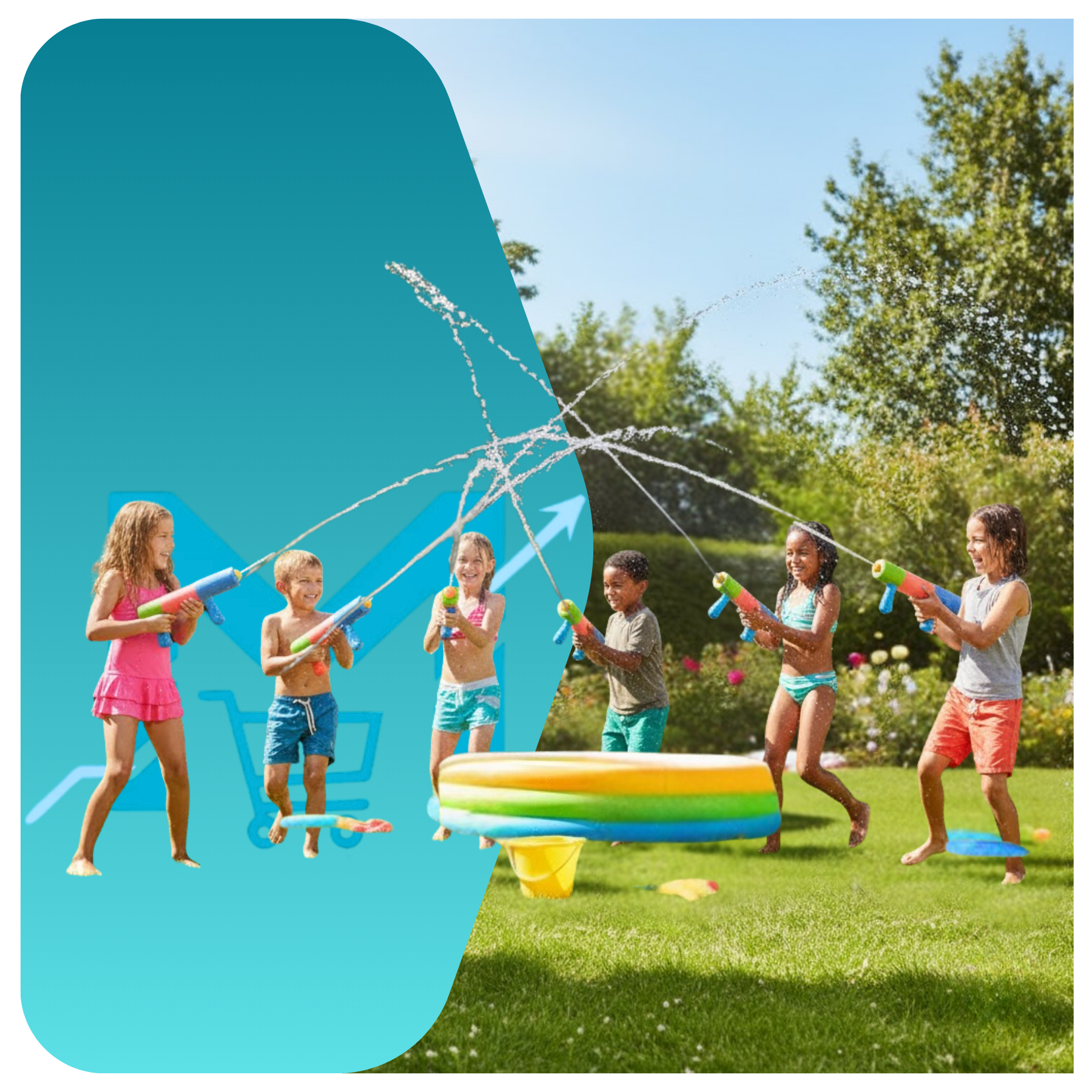 Pistola Lanzador De Agua Bazooka Con Mango  Multicolor-3