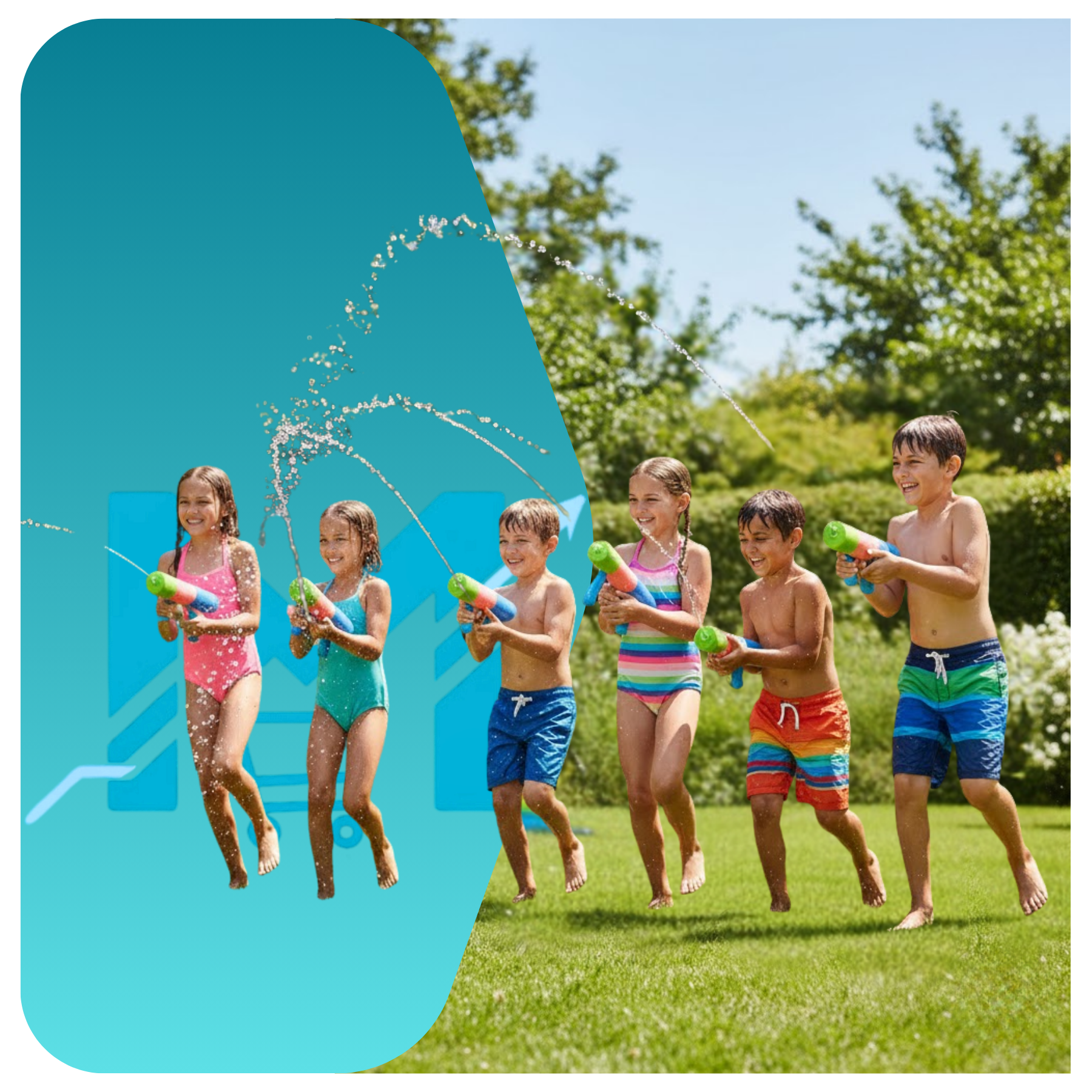 Pistola Lanzador De Agua Bazooka Con Mango  Multicolor-5