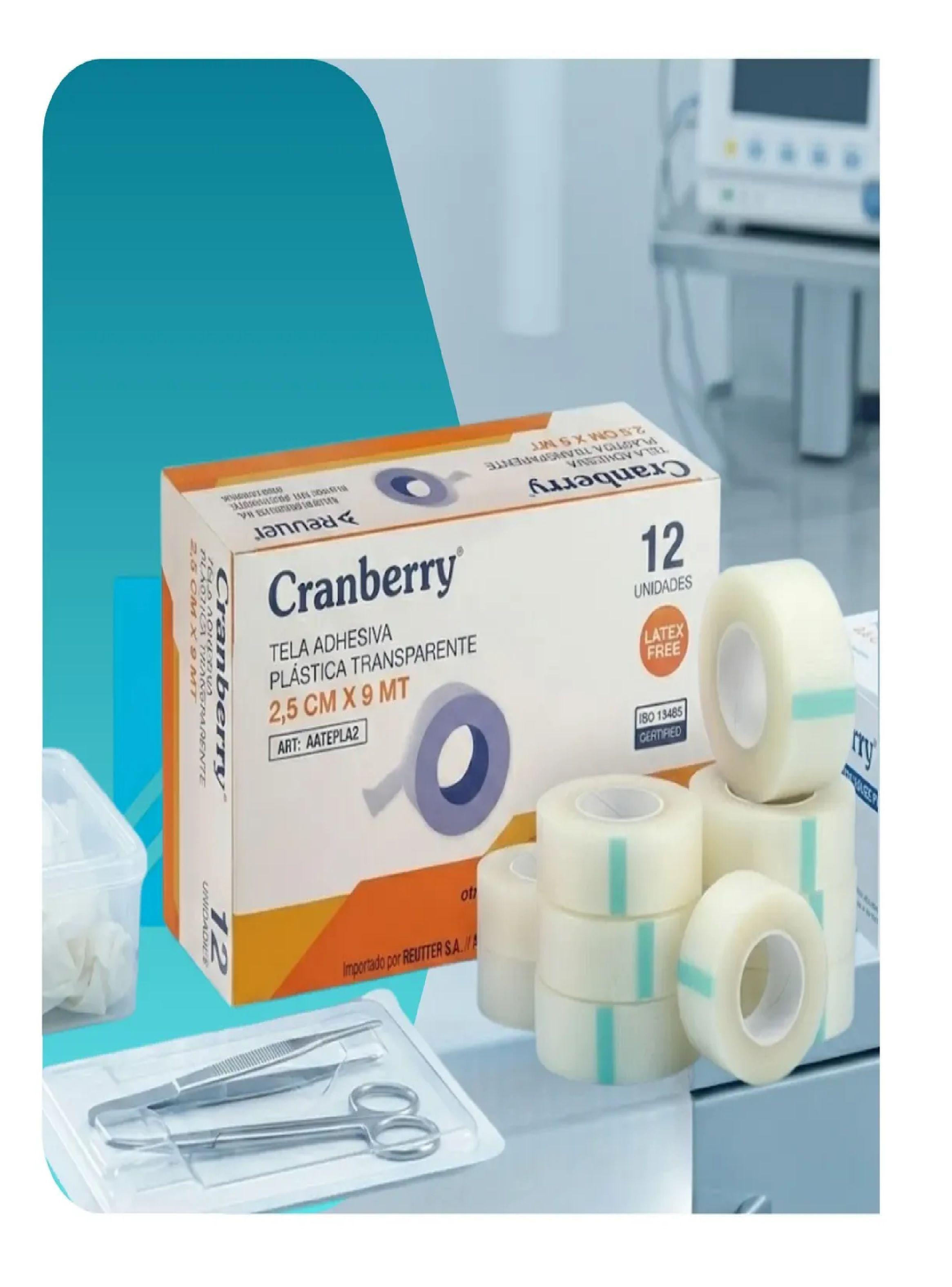 Tela Adhesiva Plastica Transparente 2 5cm Cranberry Pack 12-3