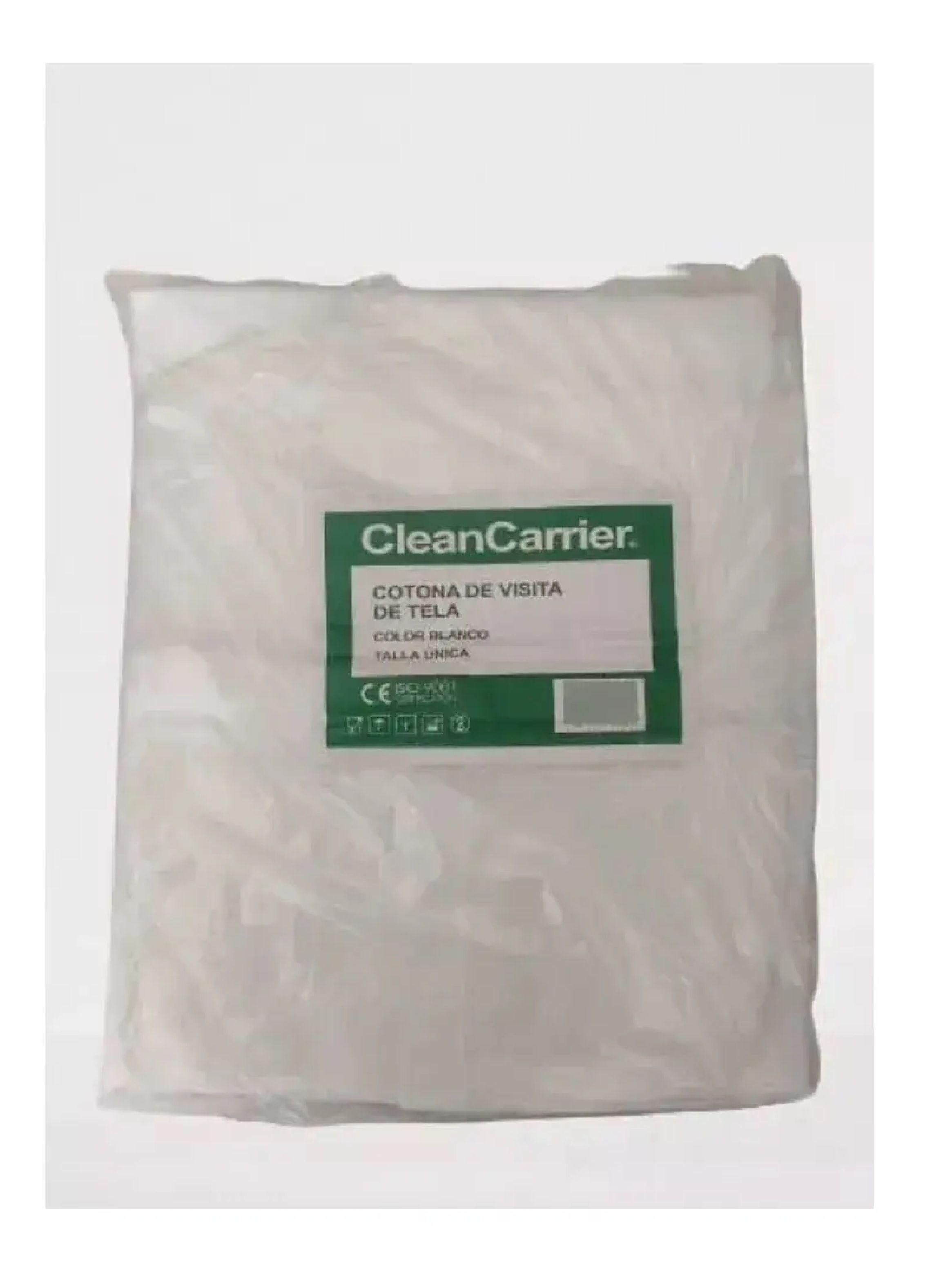 Cotona Visita Blanco Tela Con Velcro Cleancarrier Unidad-2