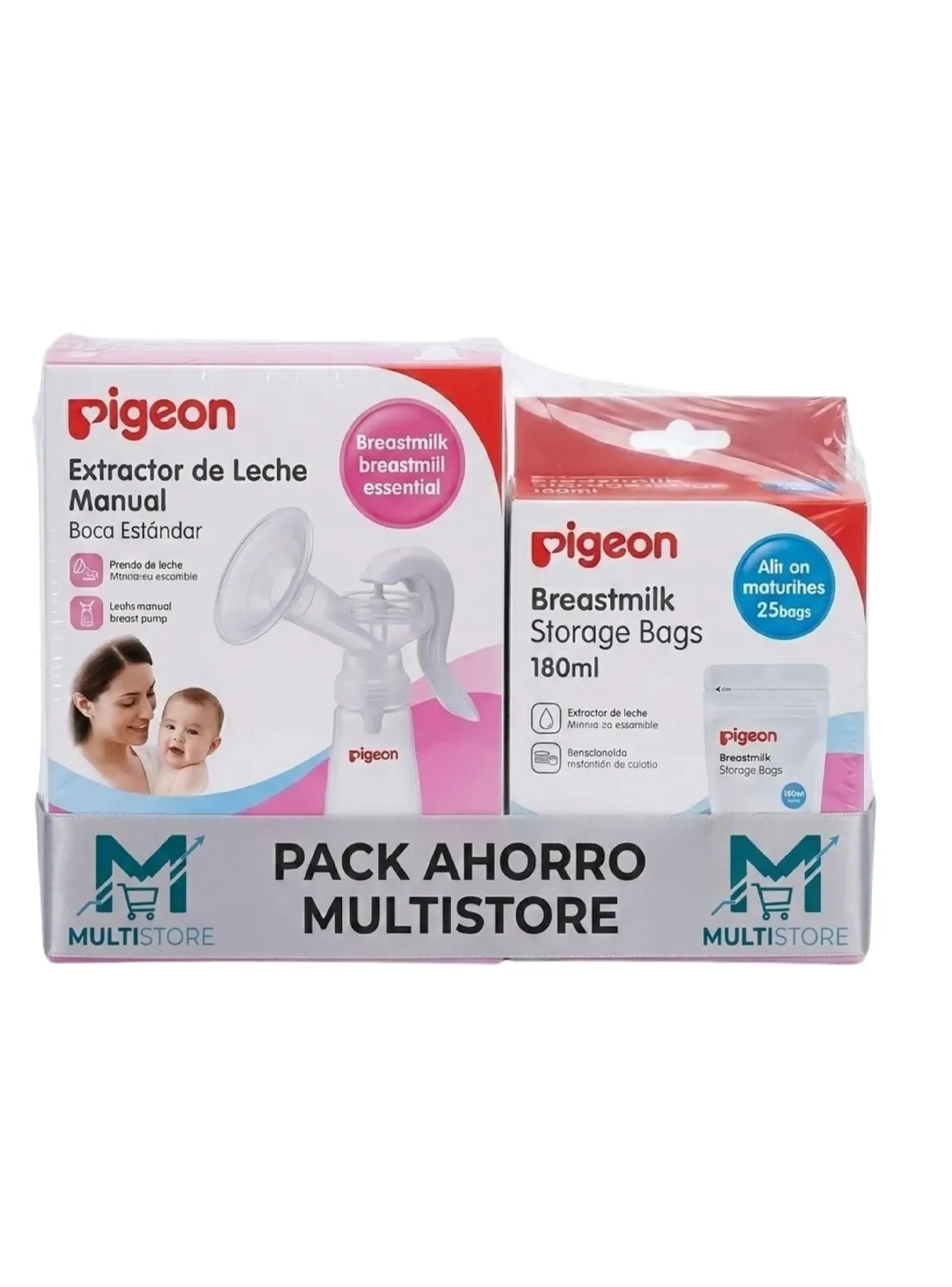 Bolsas Leche Materna 25un 180ml Extractor Manual Pigeon-0