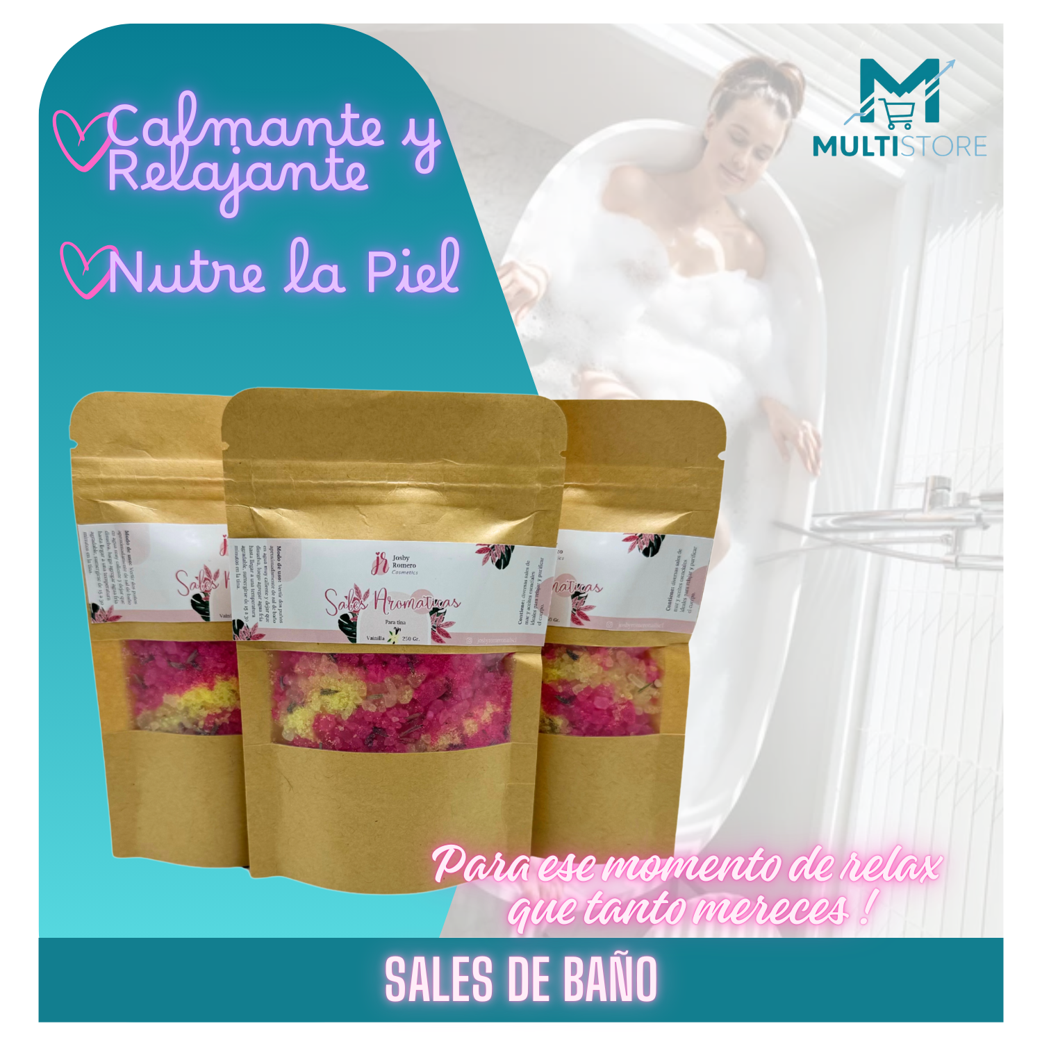 Sales De Baño Aromatica Artesanal Sal Spa En Casa By Josby-4