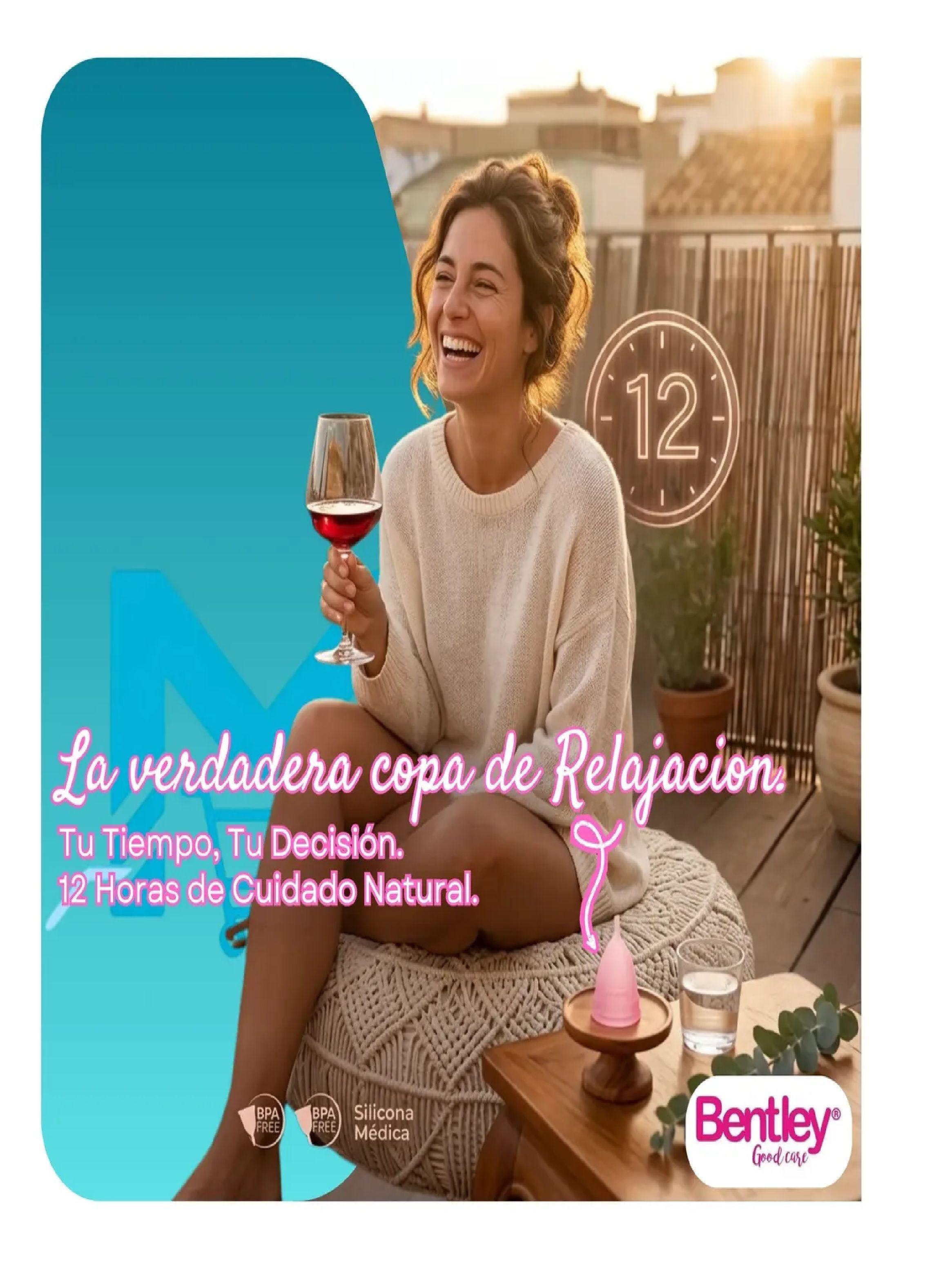 Copa Menstrual Bentley Ecofriendly Original Certific Talla XS-3