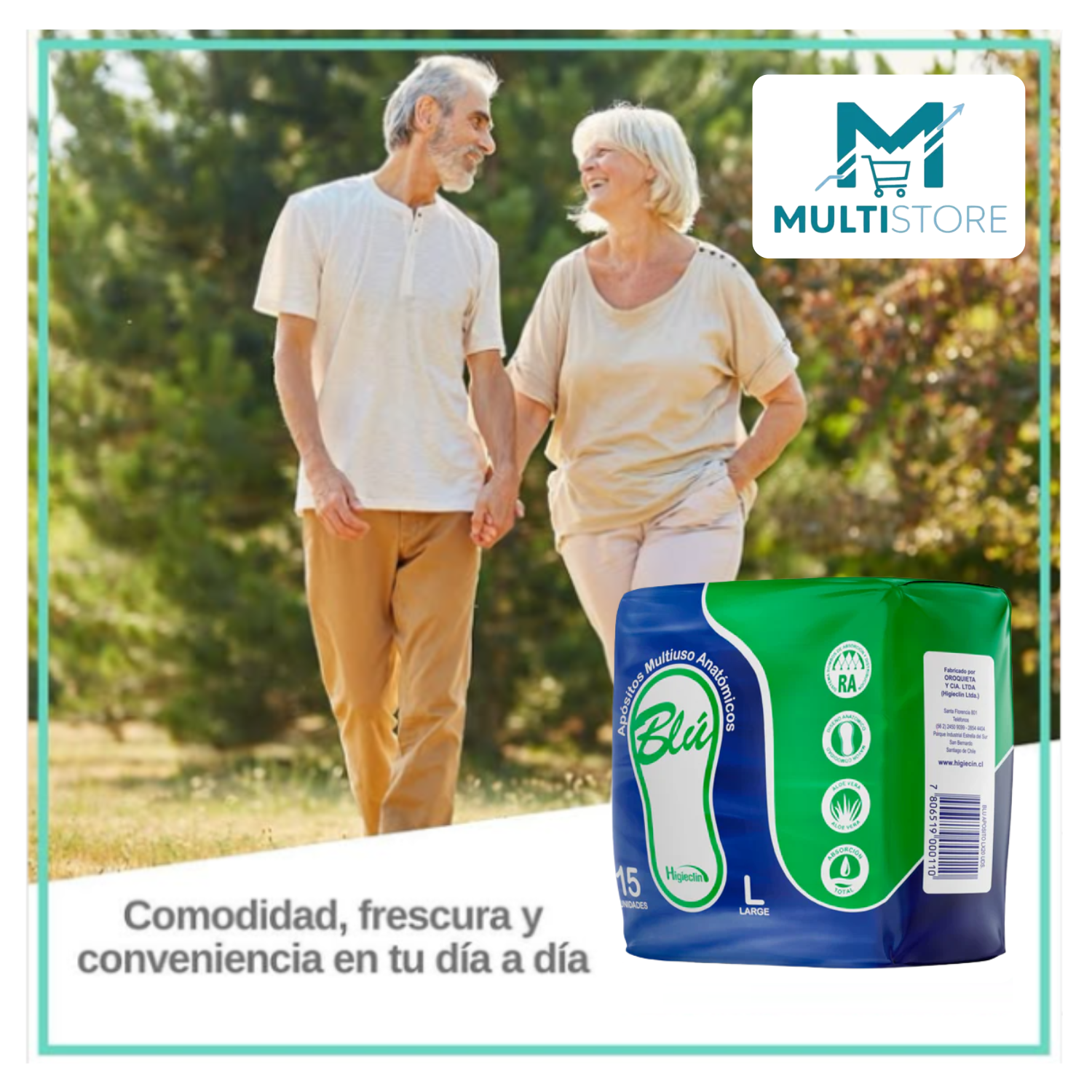 Aposito Blu  Anatómico X15 - Incontinencia Leve Y Discreta-4