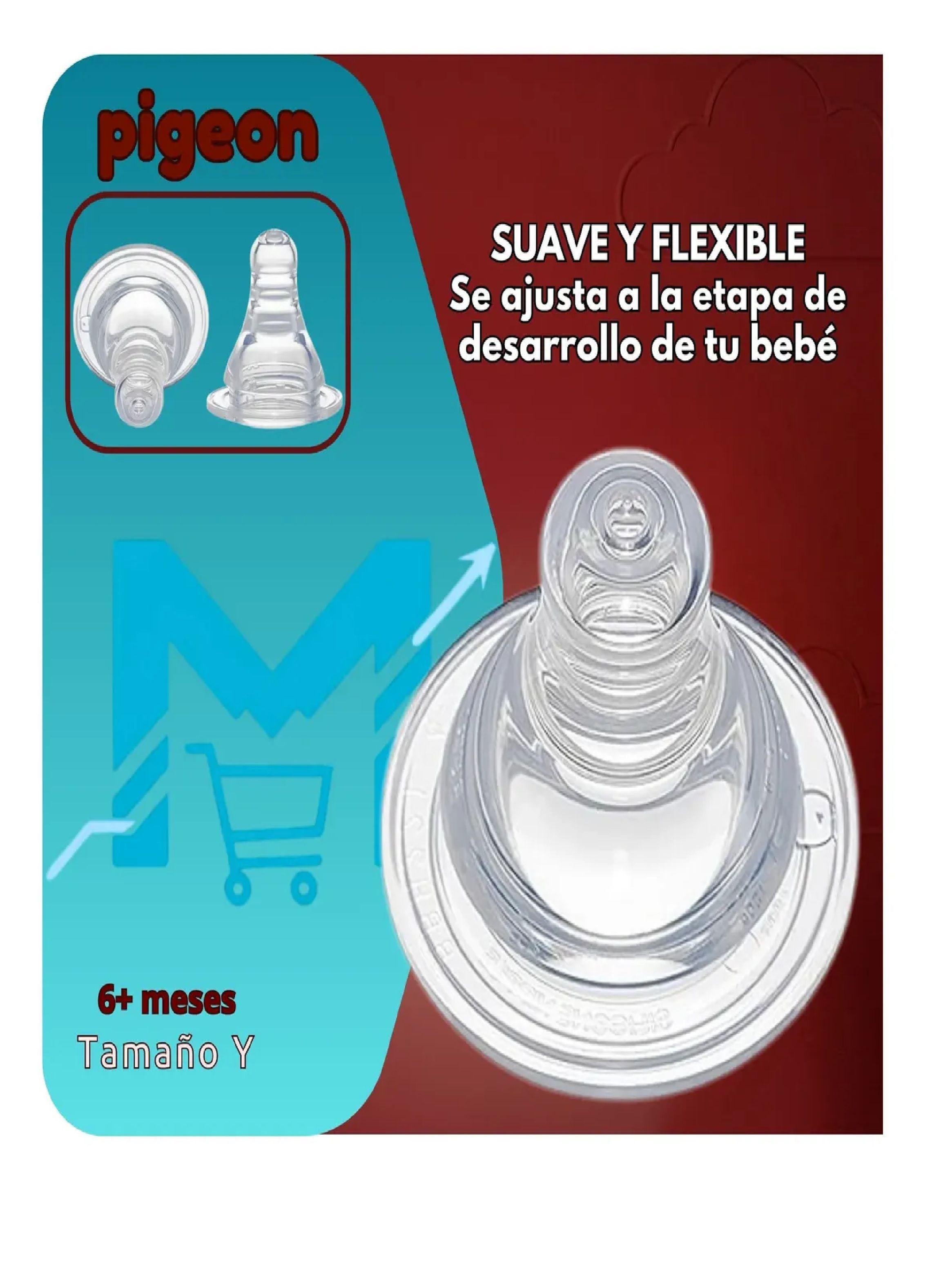 Tetina Pigeon Boca Estandar Talla y Silicona Anticolico-5