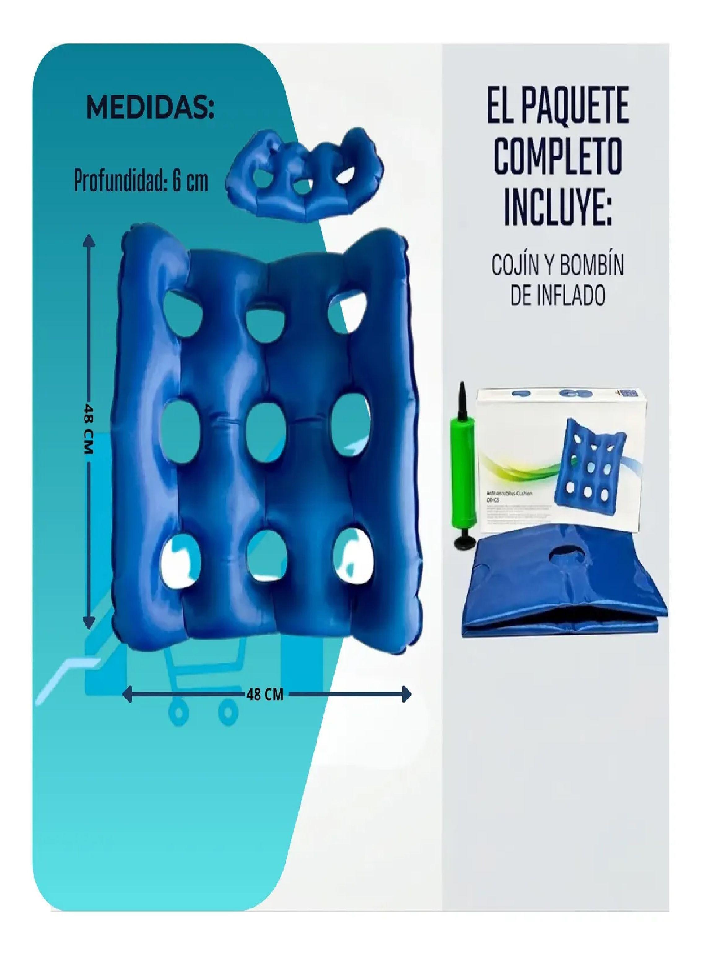 Coj n Antiescaras Inflable Bombin Alivio Presion Ortopedico-2