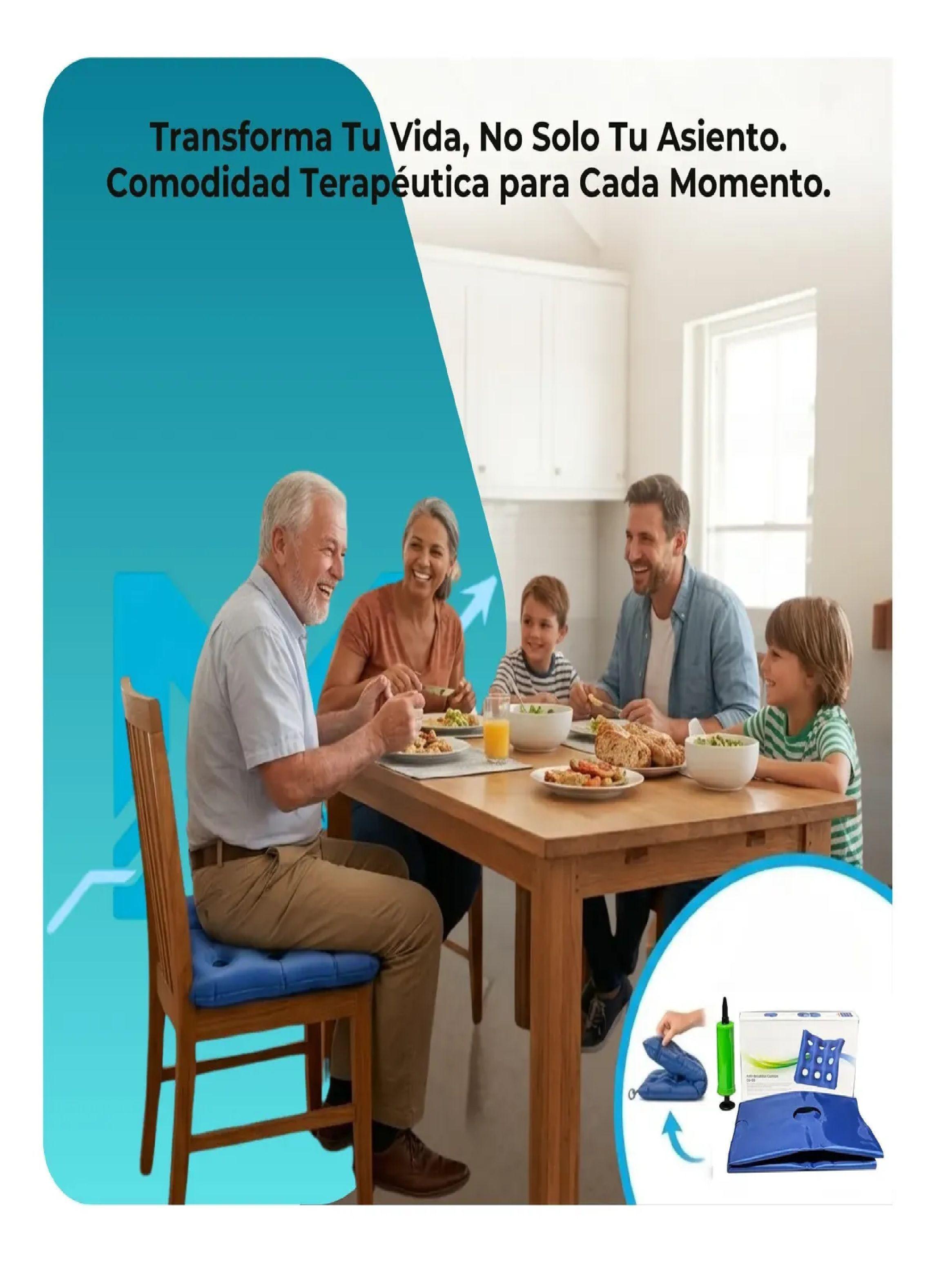 Coj n Antiescaras Inflable Bombin Alivio Presion Ortopedico-3
