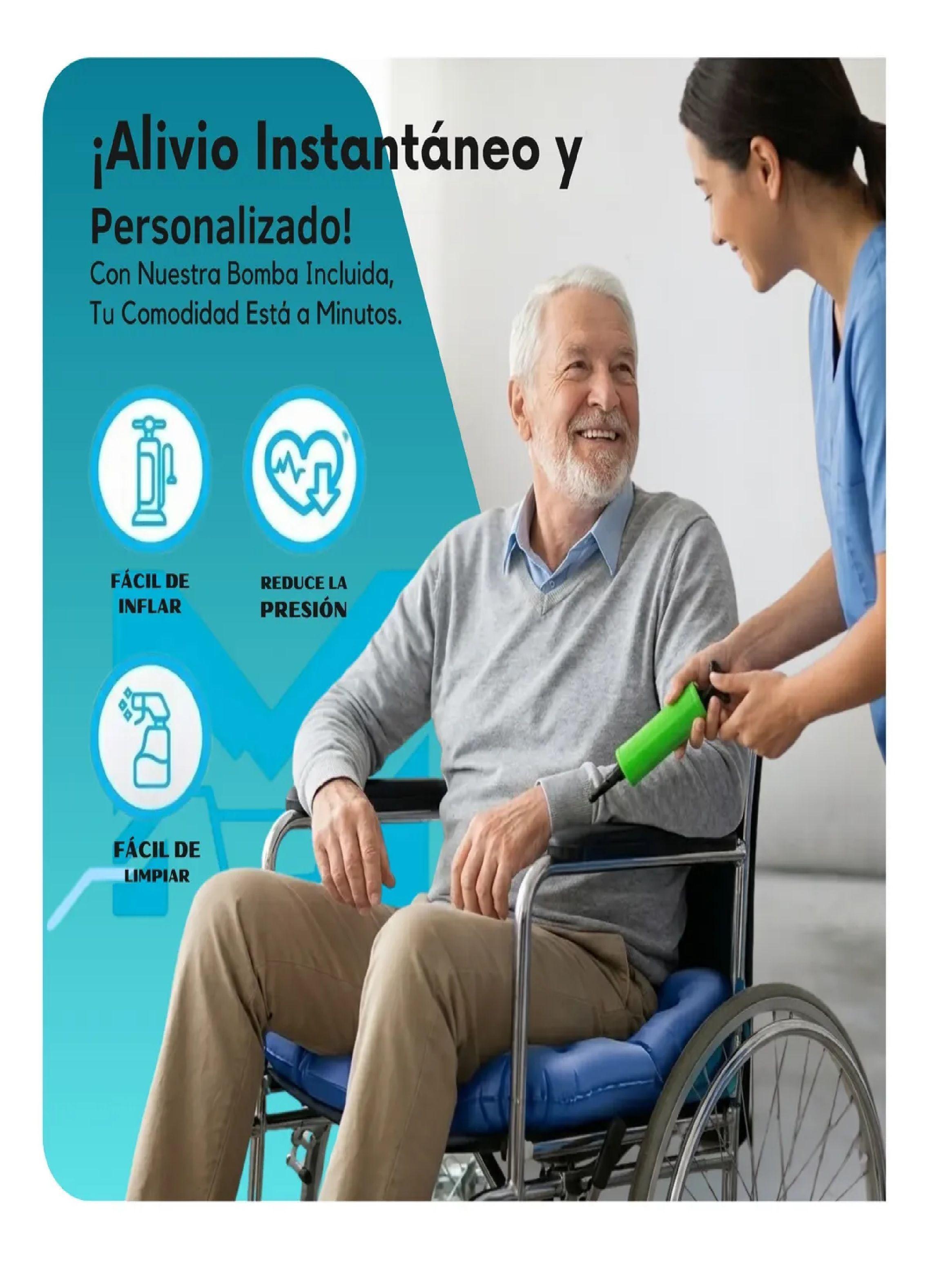 Coj n Antiescaras Inflable Bombin Alivio Presion Ortopedico-6