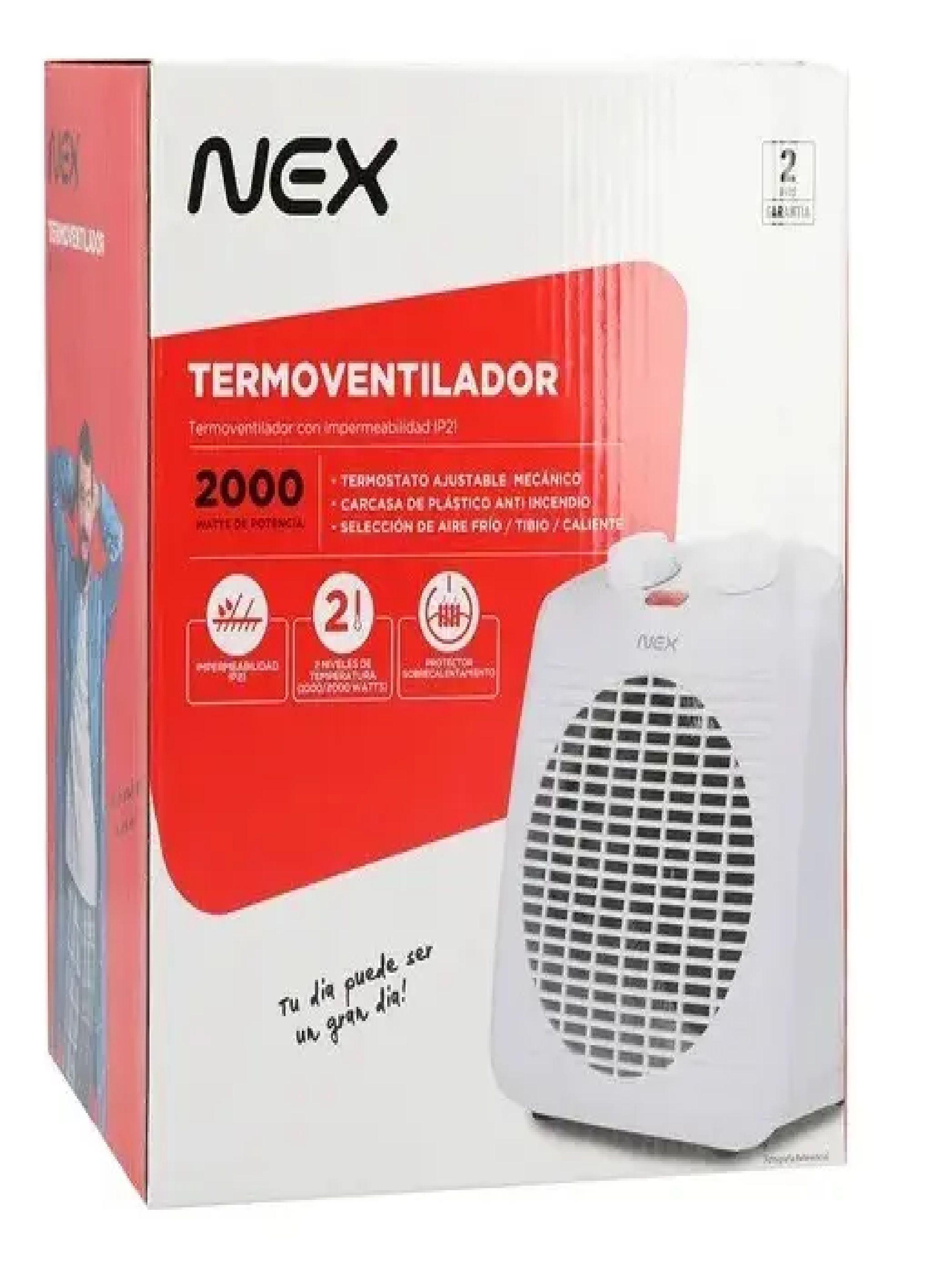 Termoventilador Calefactor Electrico Nex Smd4400 2000 Watts-3